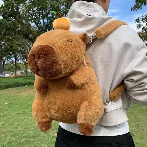 Japanese Brand Chisato x Kaori Capybara Plush Backpack Size ONE SIZE - 6 Thumbnail