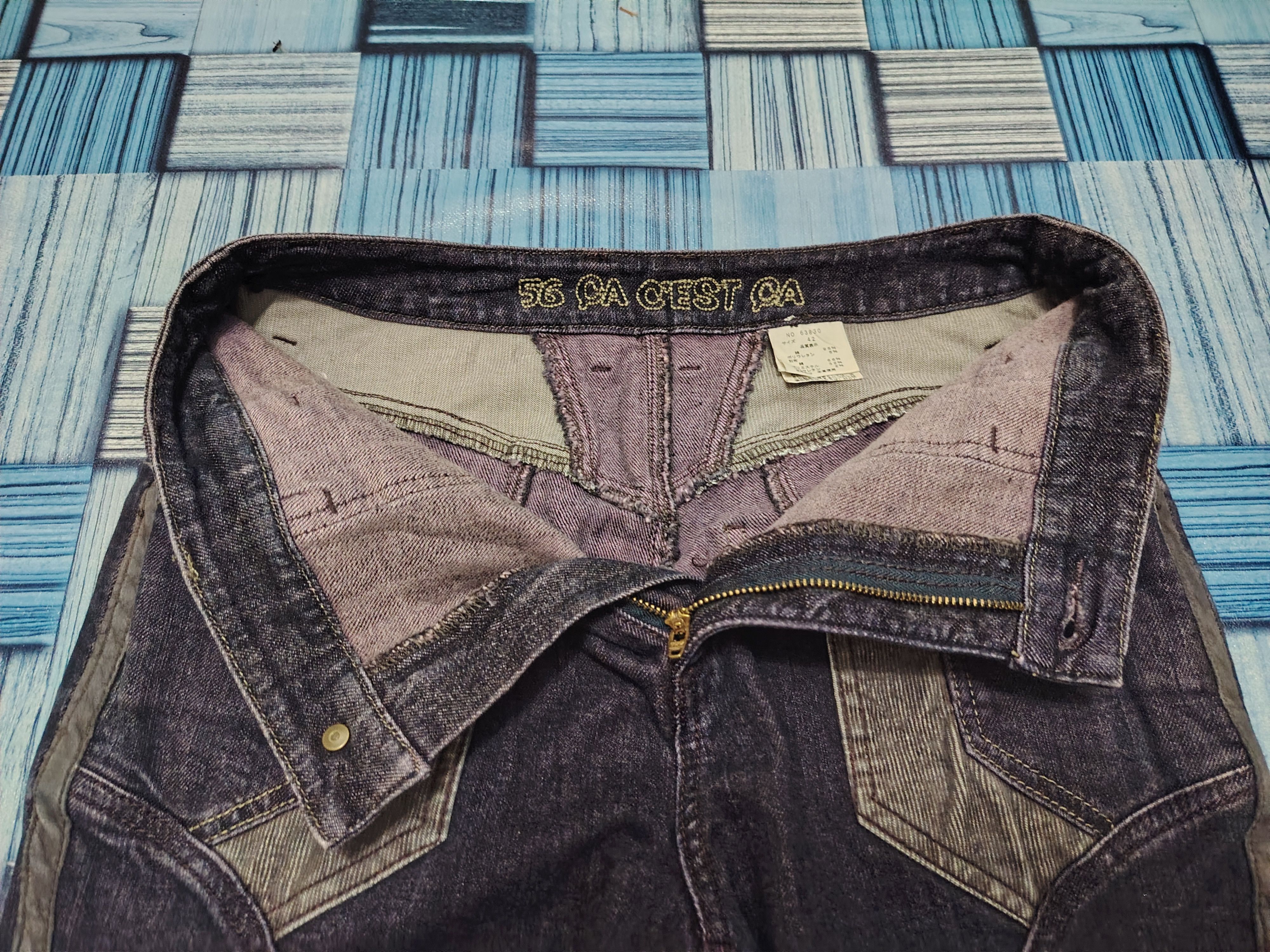 If Six Was Nine Rare Comme ca Comme ci side leather line flared pants Size US 28 / EU 44 - 12 Thumbnail