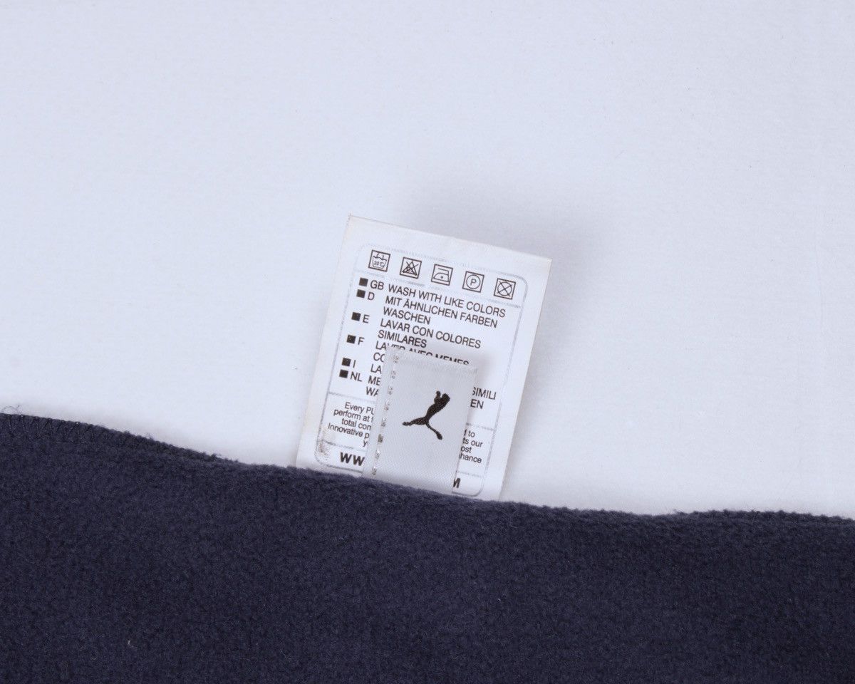 Puma × Vintage PUMA Vintage Fleece Polyester Embroidered Logo Blue Scarf Size ONE SIZE - 7 Thumbnail