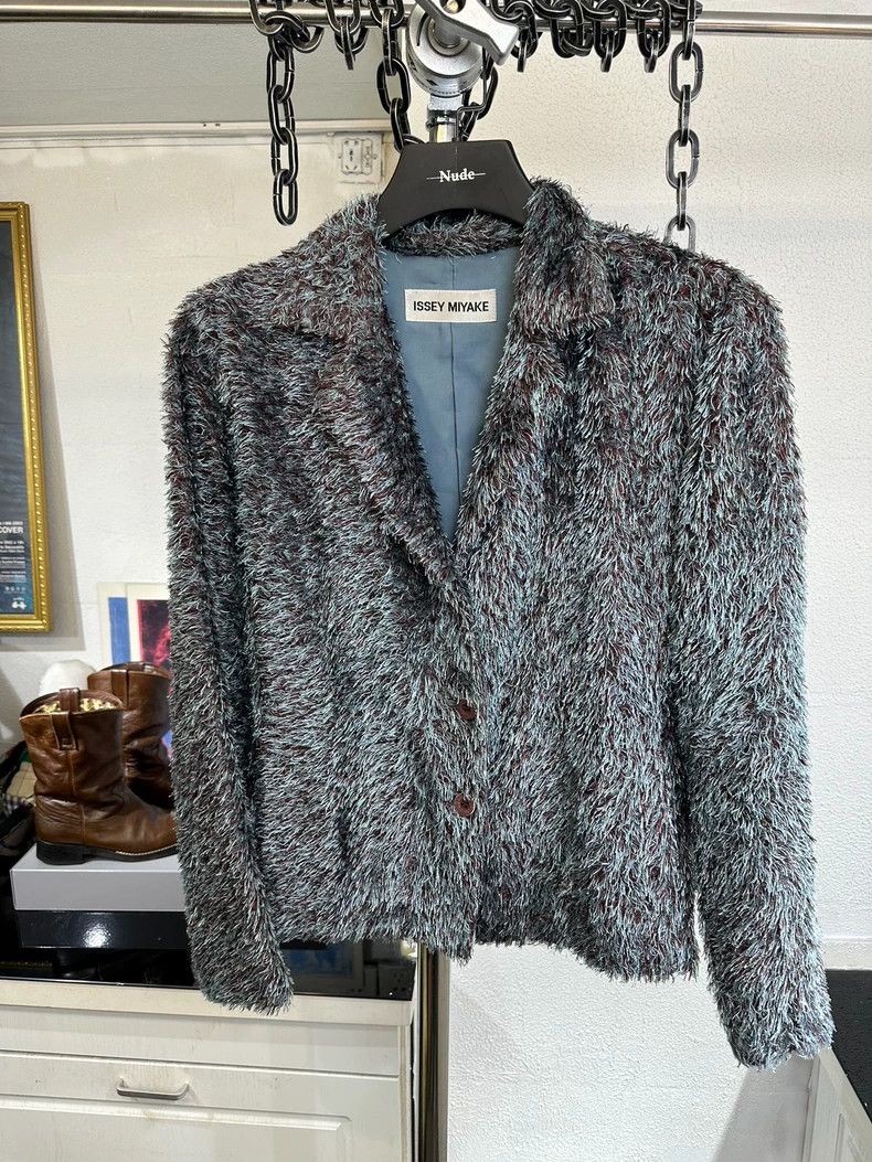 Issey Miyake Issey miyake Psychedelic plush suit jacket 2502-Nextarrow Size US M / EU 48-50 / 2 - 1 Thumbnail