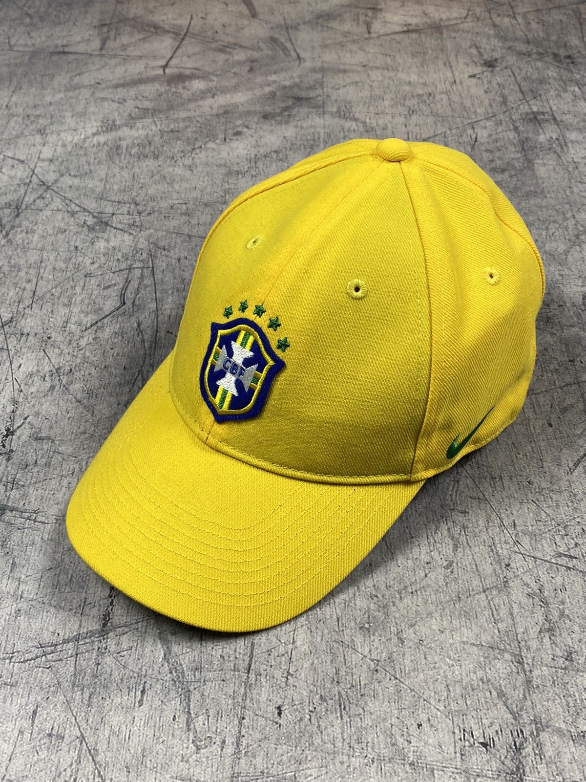 Nike × Vintage NEW Vintage Nike Brasil Soccer Jersey Cap Hats Size ONE SIZE - 2 Thumbnail