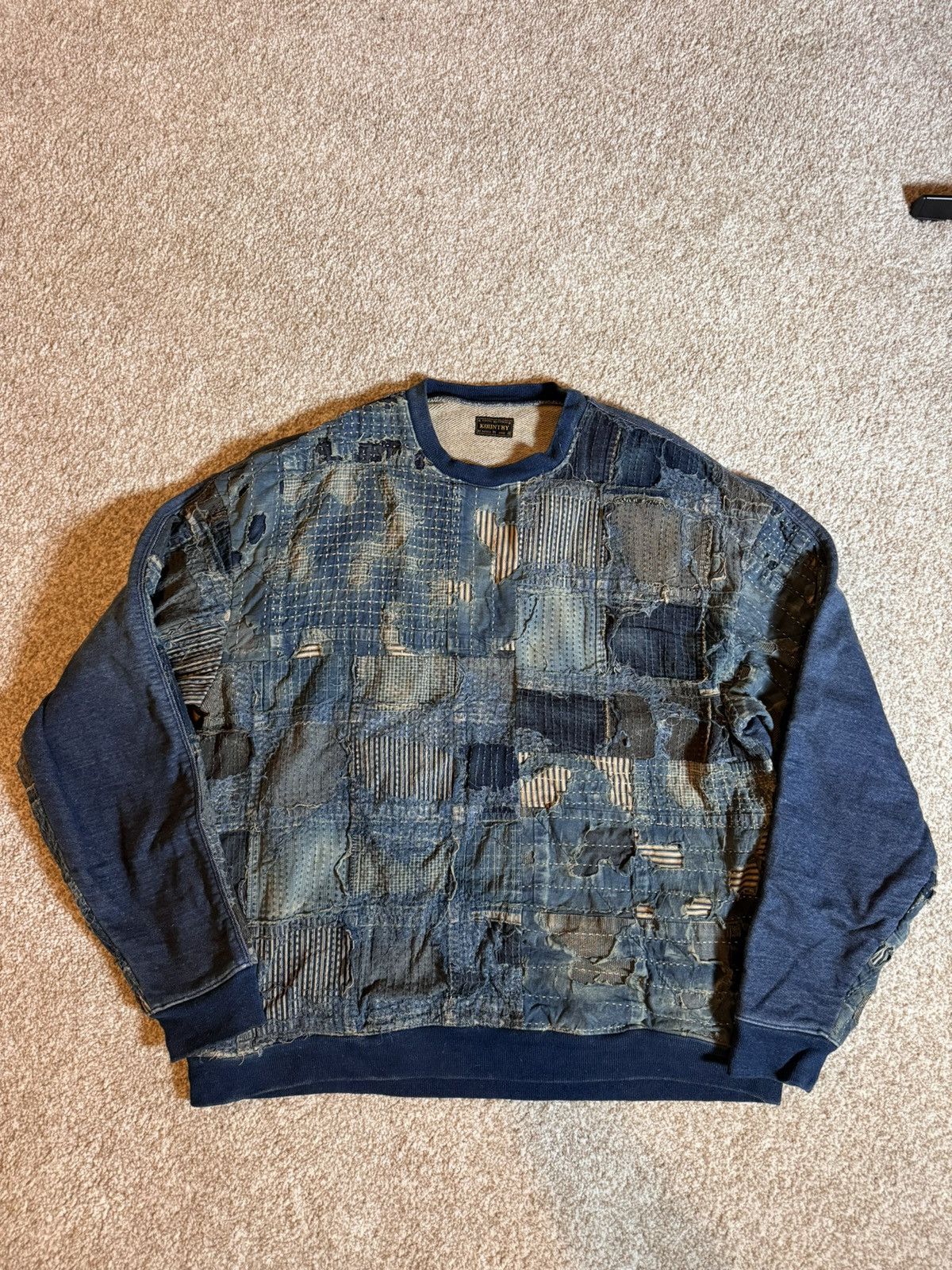 Kapital KAPITAL BORO IDG 2TONE BIG sweatshirt Size US L / EU 52-54 / 3 - 1 Thumbnail