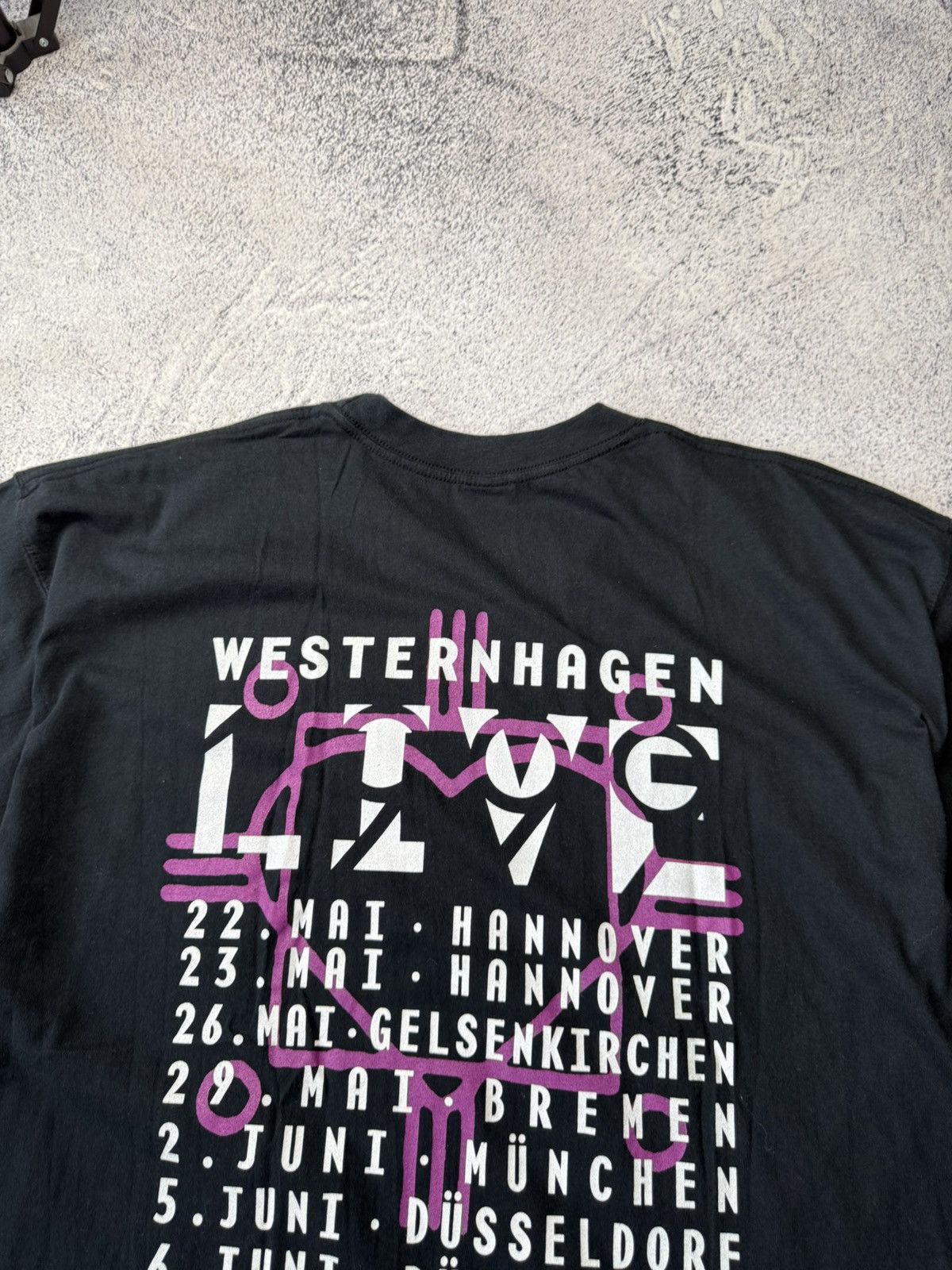 Band Tees Vintage Westernhagen Live Graphic T-Shirt Black Size XL Size US XL / EU 56 / 4 - 17 Thumbnail