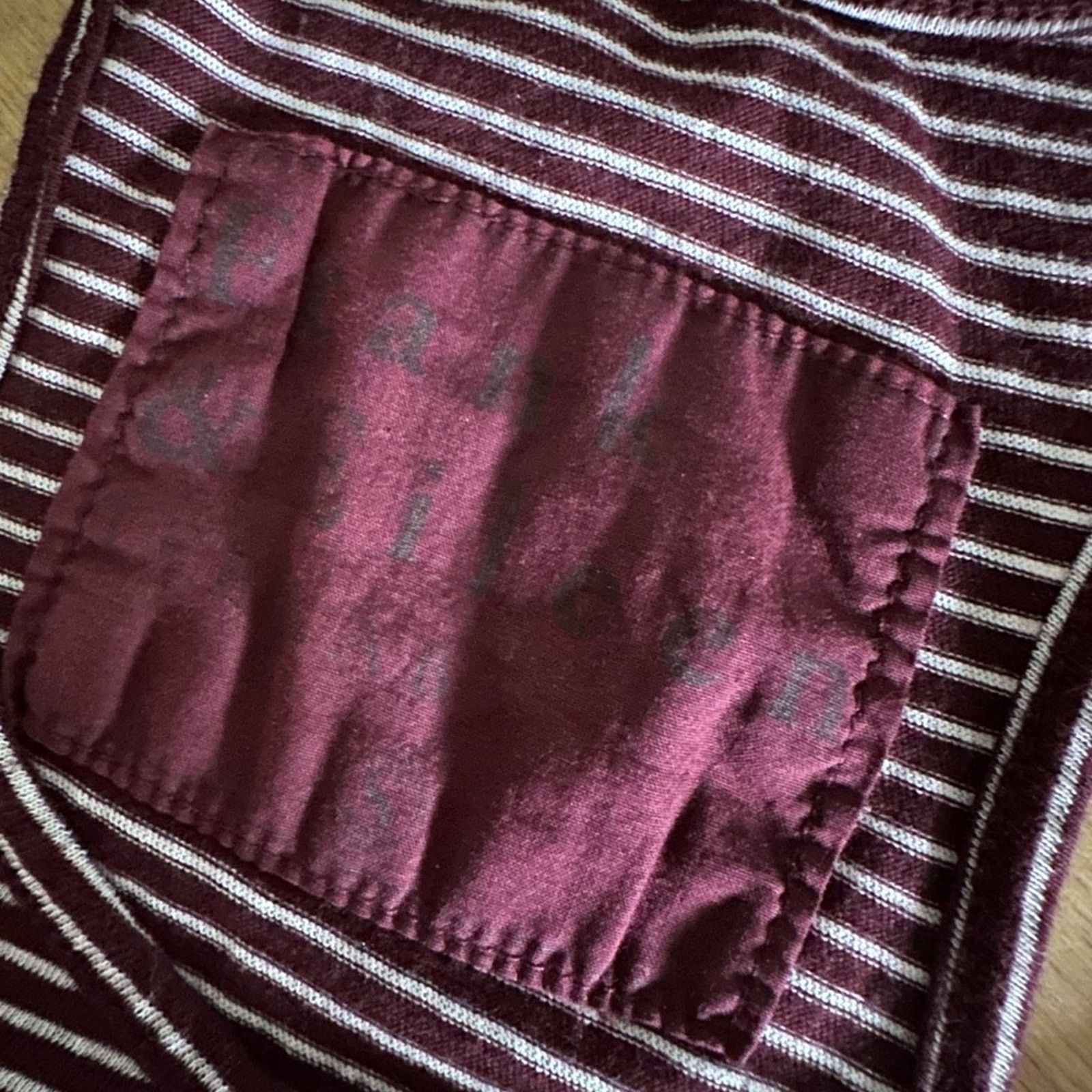 Frank & Eileen Frank & Eileen Tee Lab - like new! Size S burgundy stripe Size S / US 4 / IT 40 - 5 Thumbnail