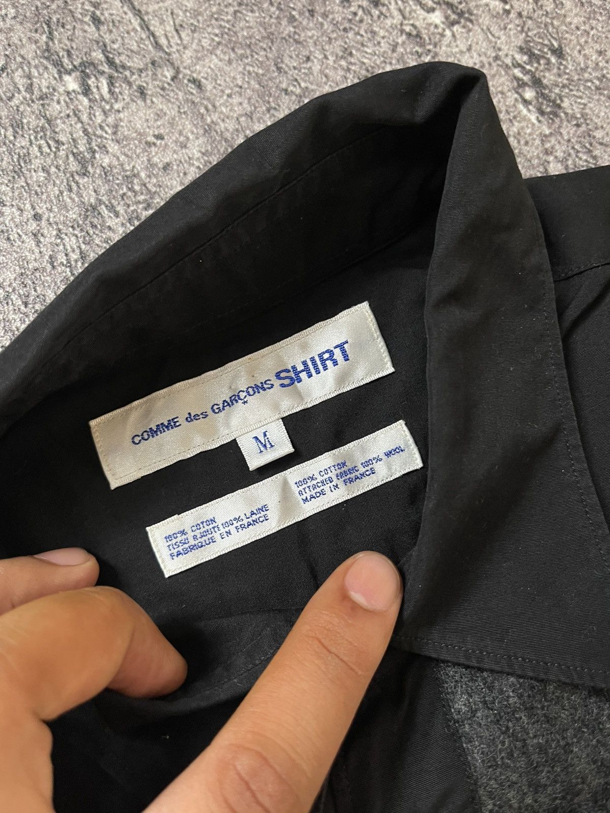 Comme des Garcons COMME DES GARCONS HIDDEN BUTTON SHIRT Size US L / EU 52-54 / 3 - 5 Thumbnail