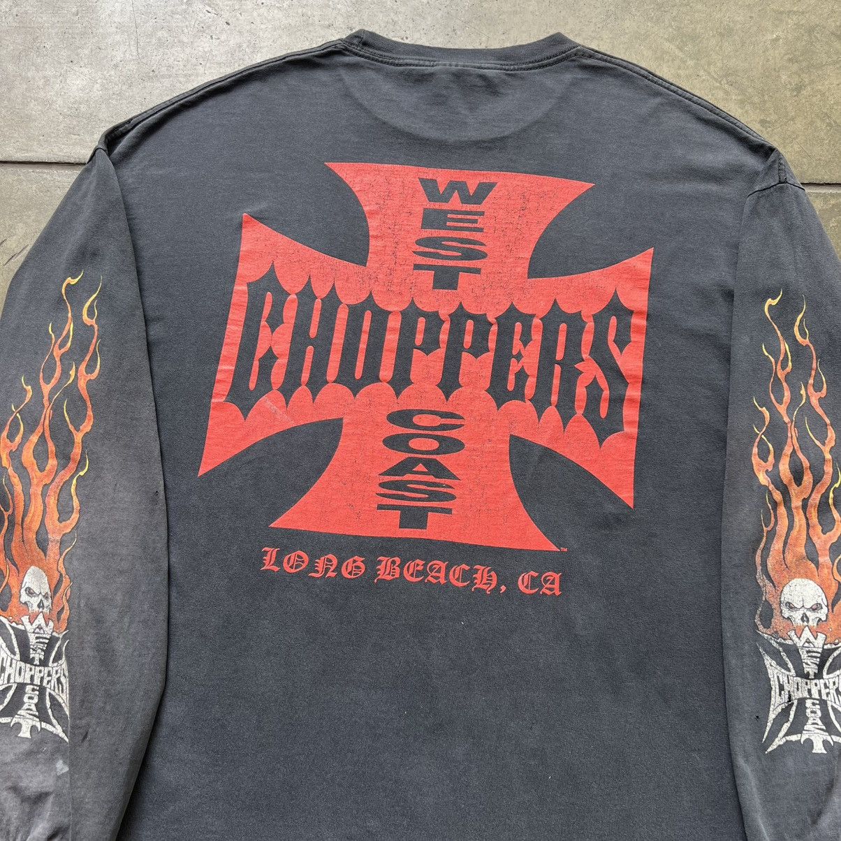 Alstyle VTG ‘00s Y2K West Coast Choppers L/S Tee Shirt Biker Size US XXL / EU 58 / 5 - 9 Thumbnail