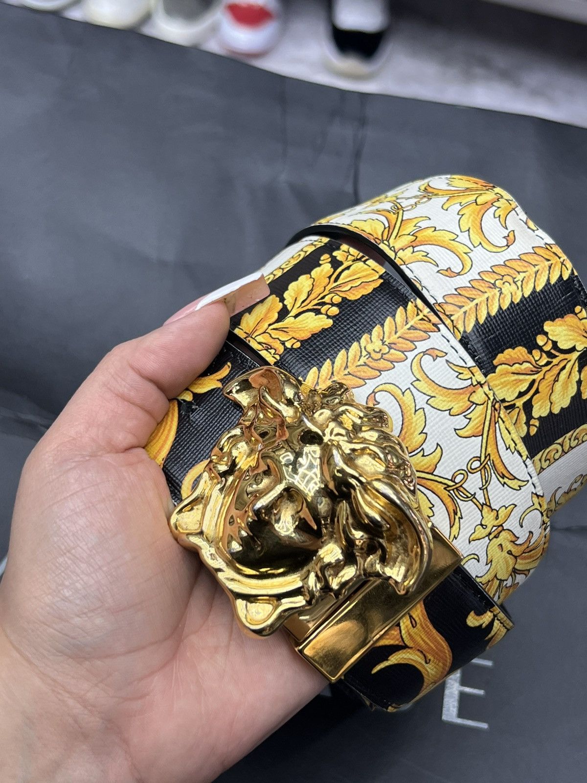Versace Versace La Medusa Reversible Belt Size 36 - 1 Thumbnail
