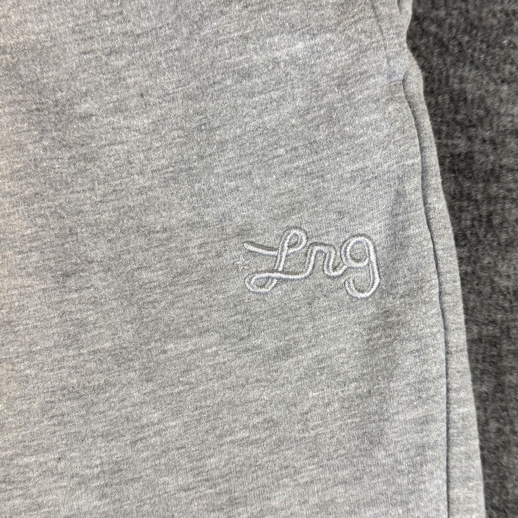 Logo 7 LRG Joggers Mens Small Gray Fleece Sweatpants Drawstring Cuffed Embroidered Logo Size US 29 - 2 Thumbnail