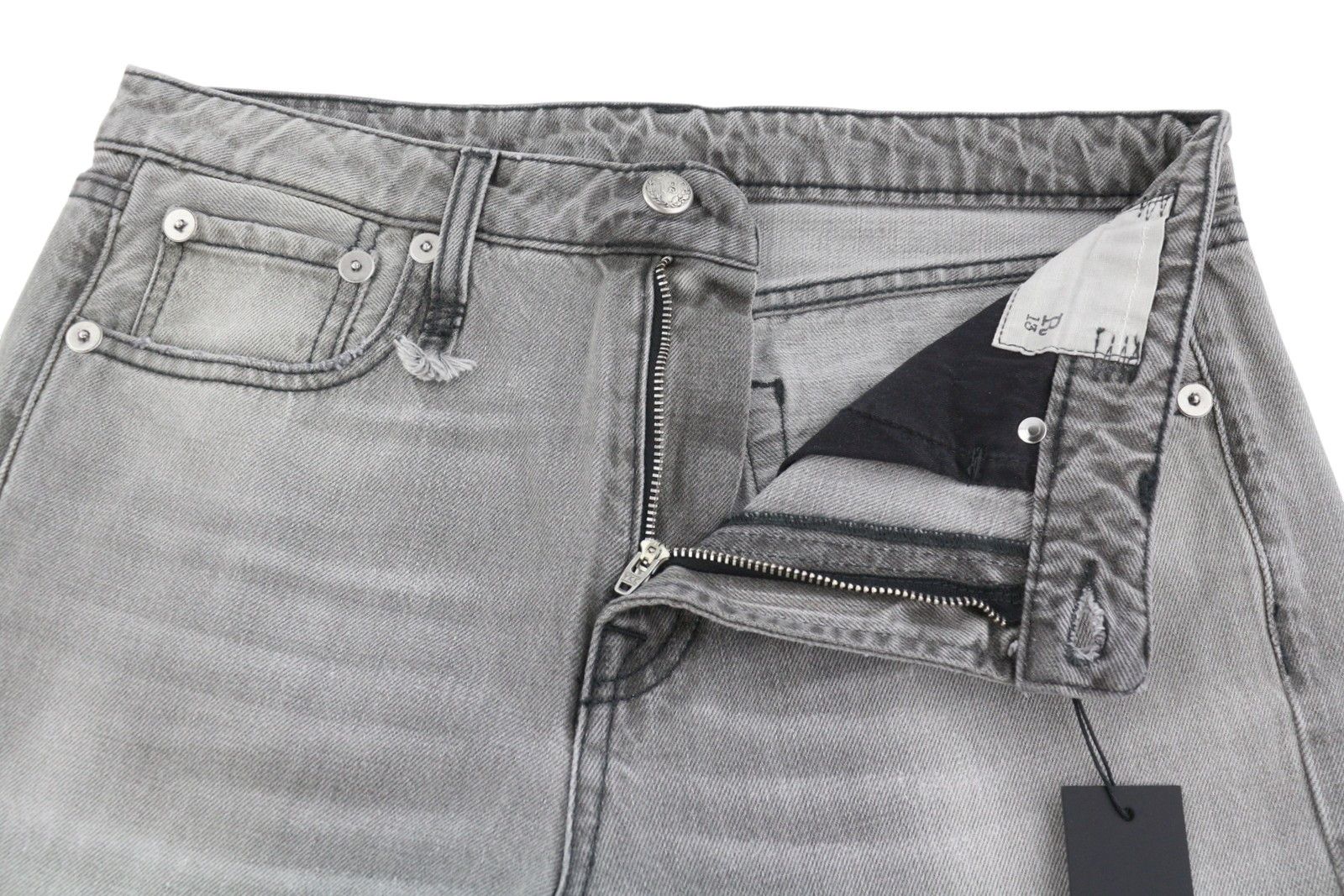 R13 JOAN CROPPED FLARE 28 Ashen Black Jeans 90041 Size 28" / US 6 / IT 42 - 4 Thumbnail