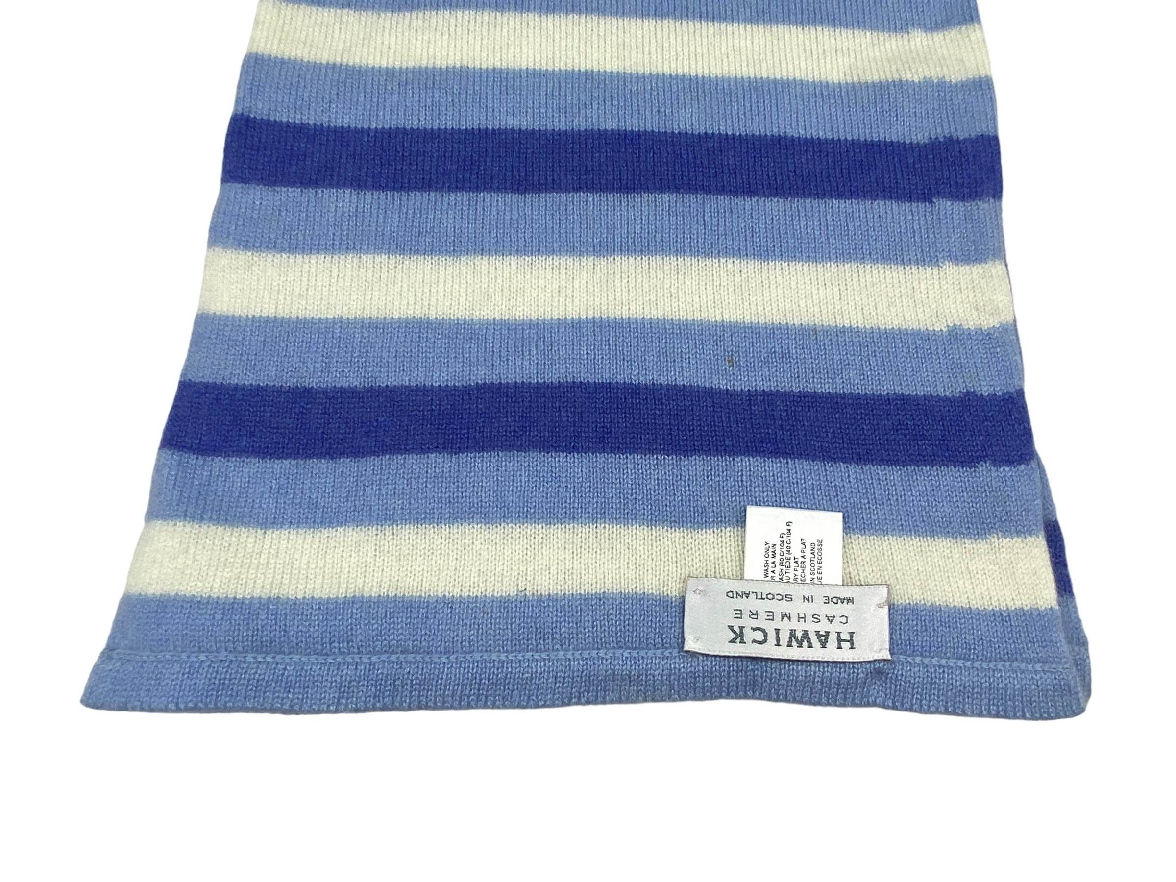 Vintage Hawick scarf Cashmere Stripes Vintage Scarves Scotland Size ONE SIZE - 7 Thumbnail