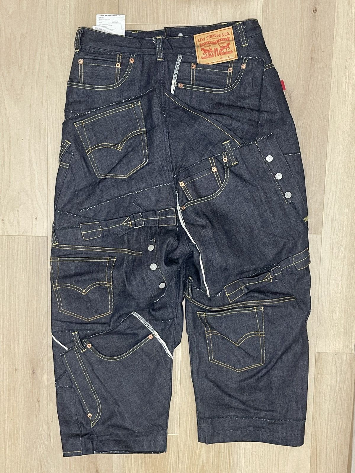 Japanese Brand × Junya Watanabe JUNYA WATANABE MAN x Levi’s Patchwork Denim Pants Size US 28 / EU 44 - 2 Thumbnail