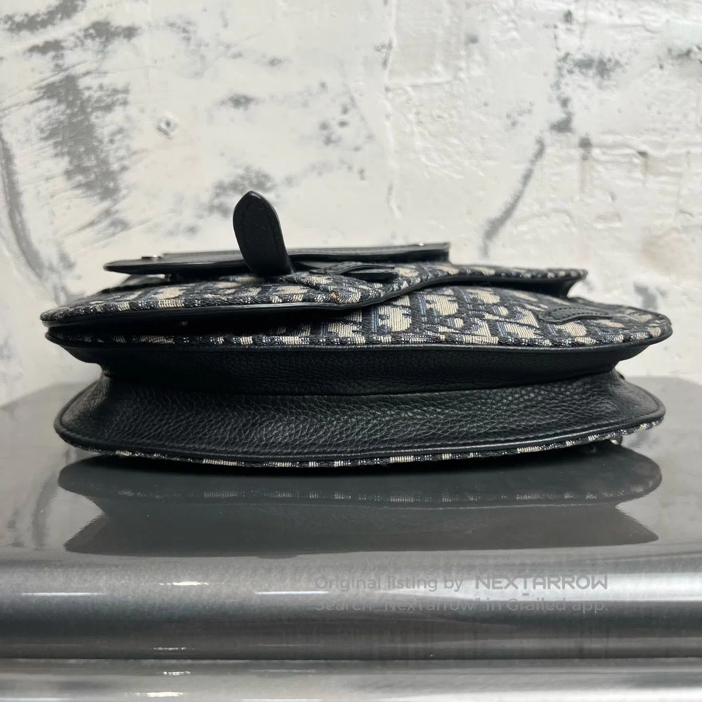 Dior Dior Saddle-shaped bag with full-color diagonal embroidery Size ONE SIZE - 5 Thumbnail