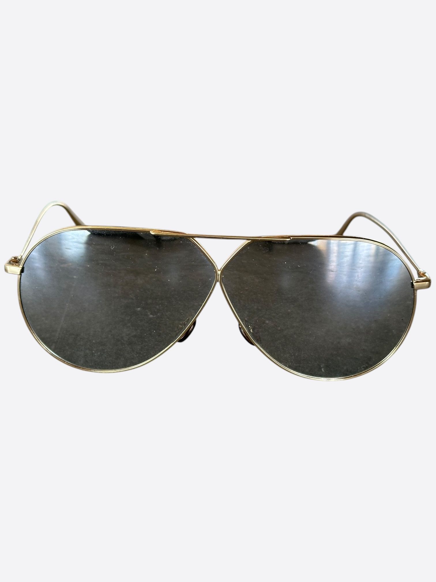 Dior Dior Gold CD Aviator Sunglasses Size ONE SIZE - 1 Thumbnail