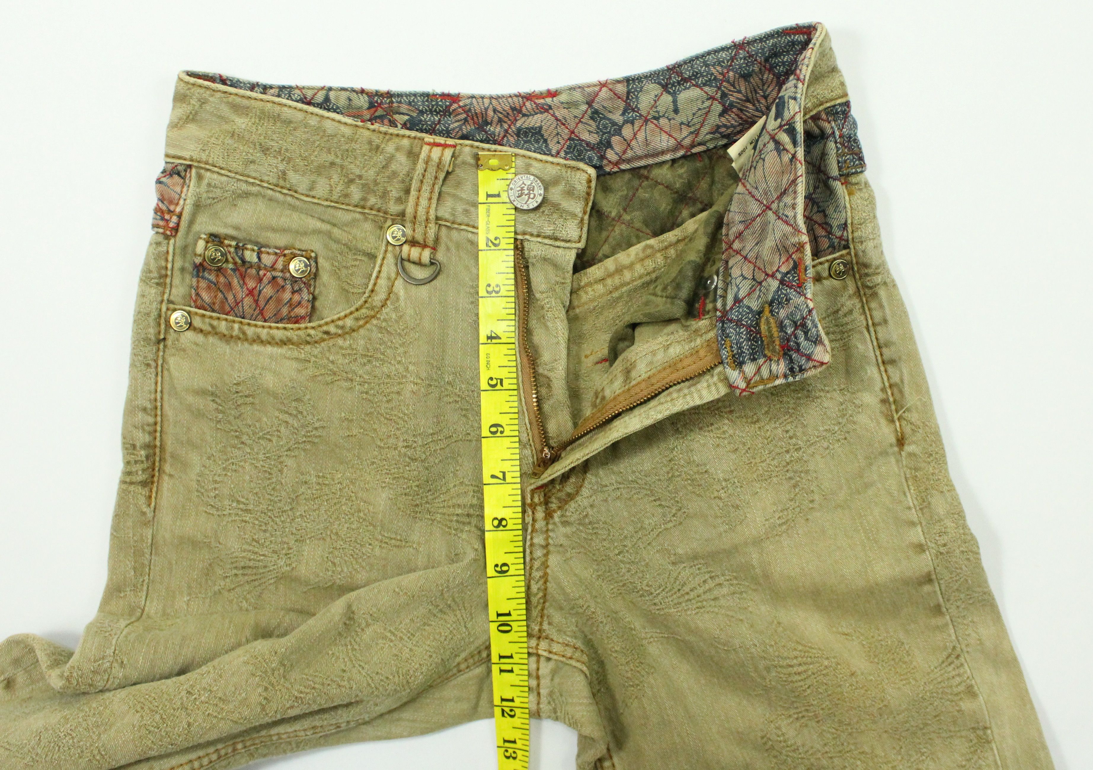 Japanese Brand Embroidered NISHIKI Denim Inspired Kapital Visvim LGB Evisu Size US 30 / EU 46 - 23 Thumbnail
