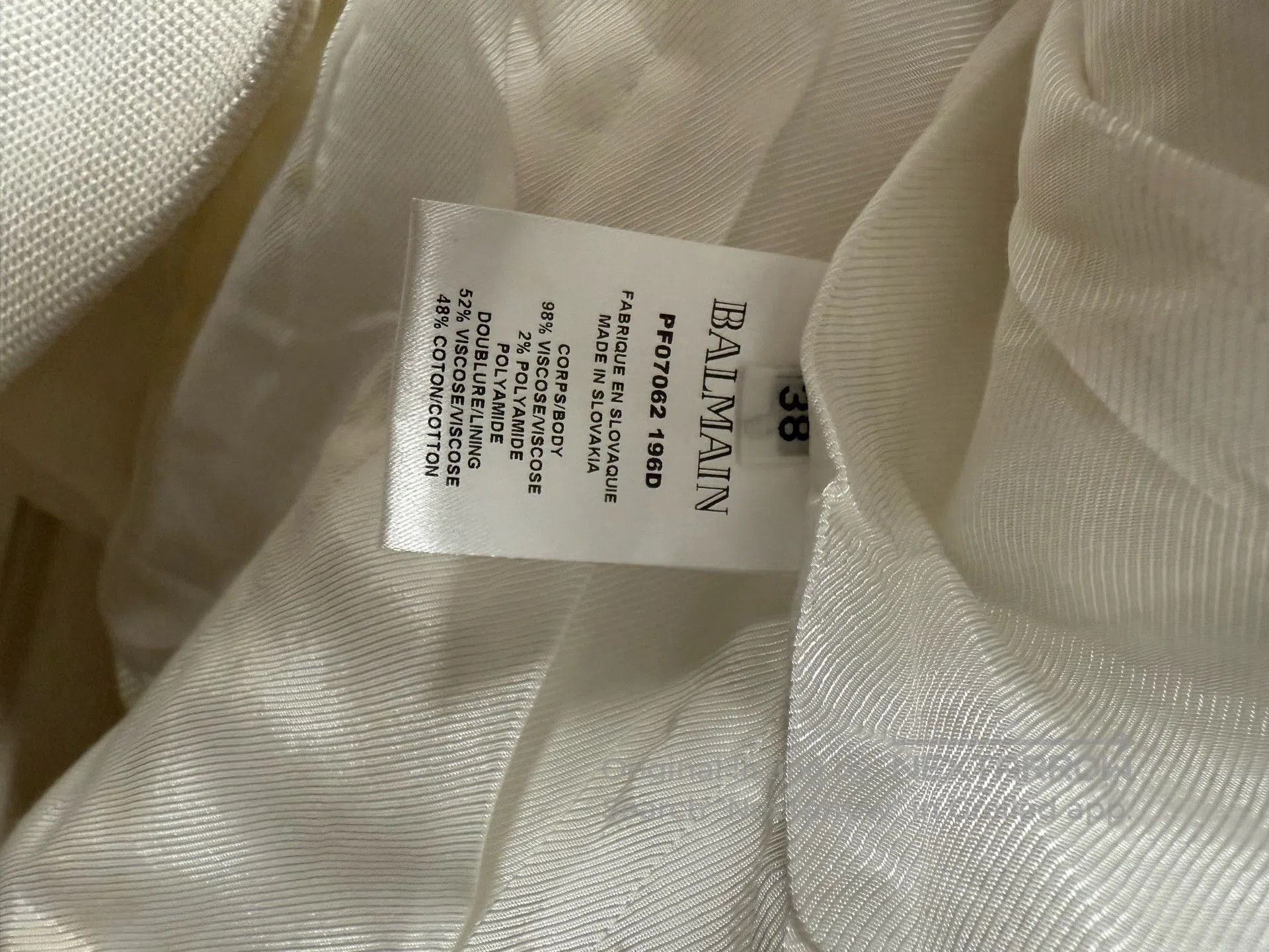 Balmain Balmain Classic White Double-Breasted Blazer. Size S / US 4 / IT 40 - 4 Thumbnail