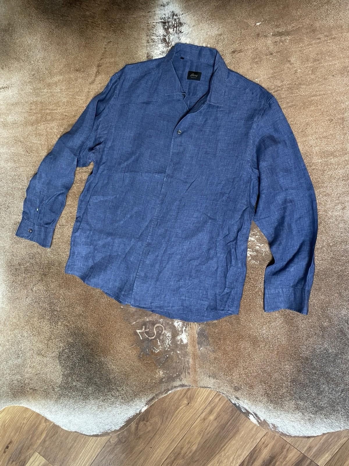 Brioni Brioni linen shirt — Current Season Size US XXL / EU 58 / 5 - 1 Thumbnail