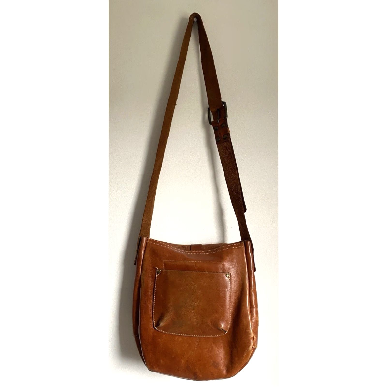 Patricia Nash VINTAGE Patricia Nash Barcelona Saddle Bag Italian Leather Brown Women’s Medium Bag Accessories Women Brown Saddle Bag Patricia Barcelona Vintage Size ONE SIZE - 2 Thumbnail