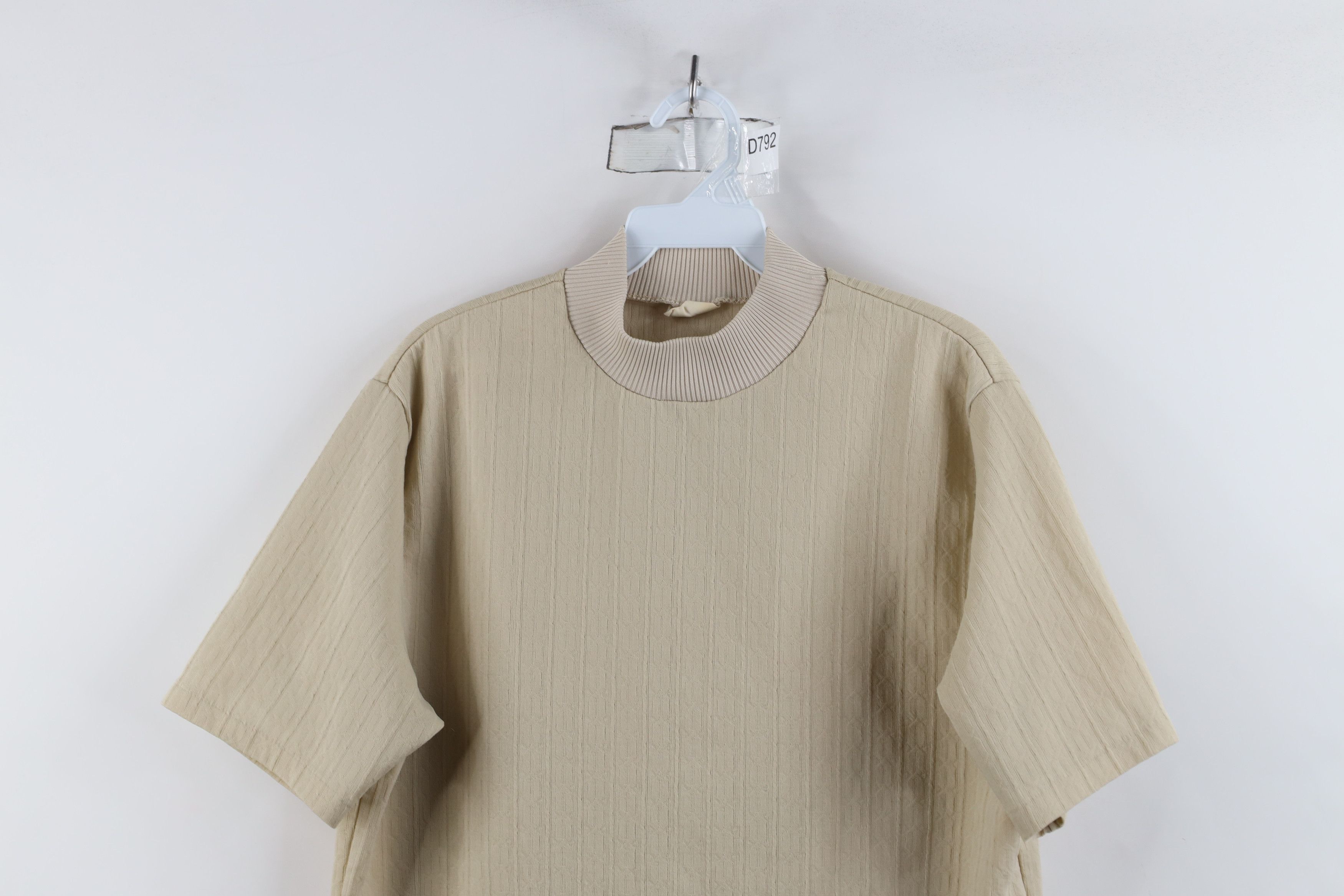 Vintage Vintage 50s Ban Lon Knit Short Sleeve Mock Neck T-Shirt USA Size US L / EU 52-54 / 3 - 2 Thumbnail