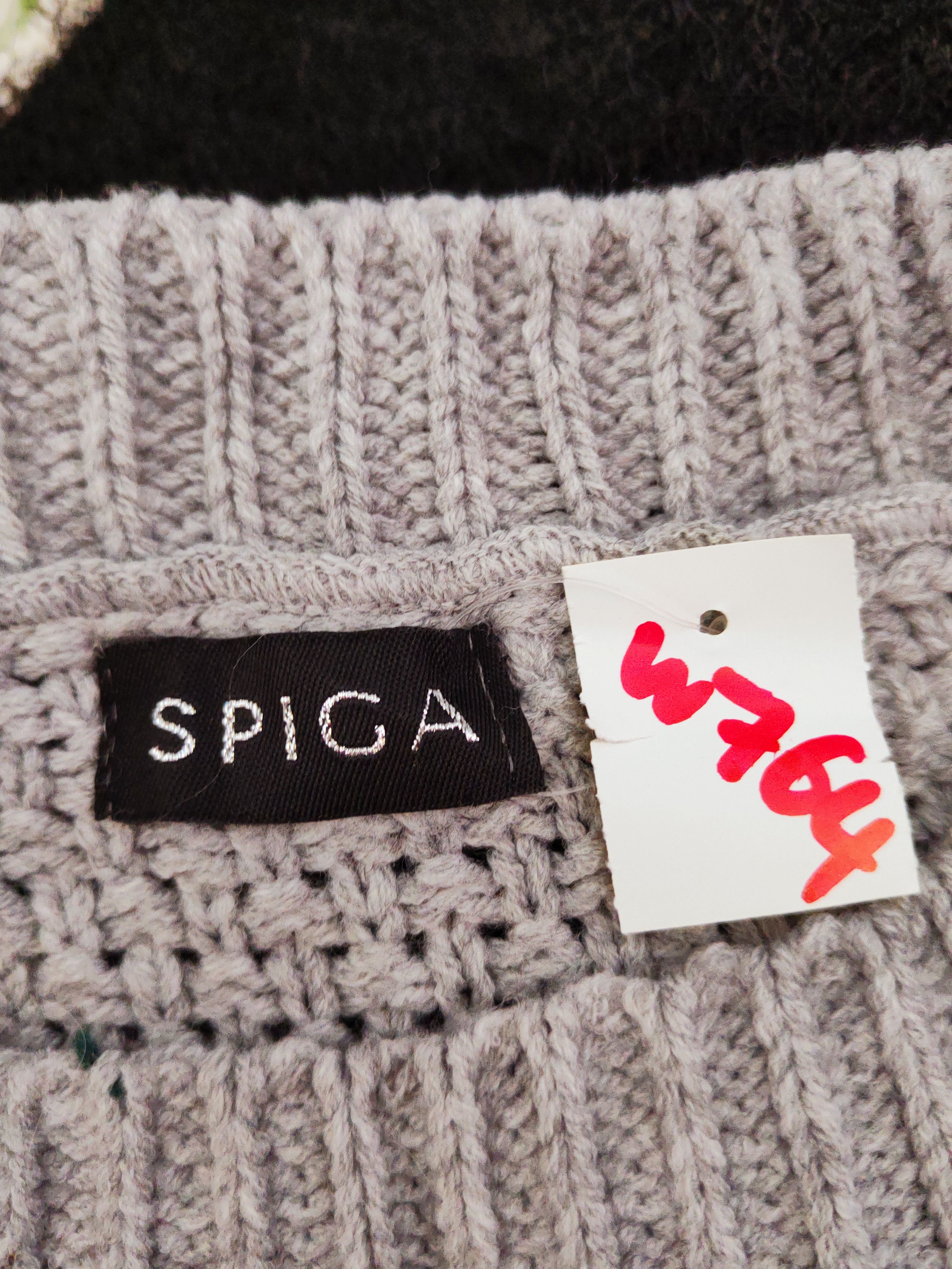 Aran Isles Knitwear × Japanese Brand × Vintage Spiga Gray Knitwear Vests vintage #W764 Size S / US 4 / IT 40 - 10 Thumbnail