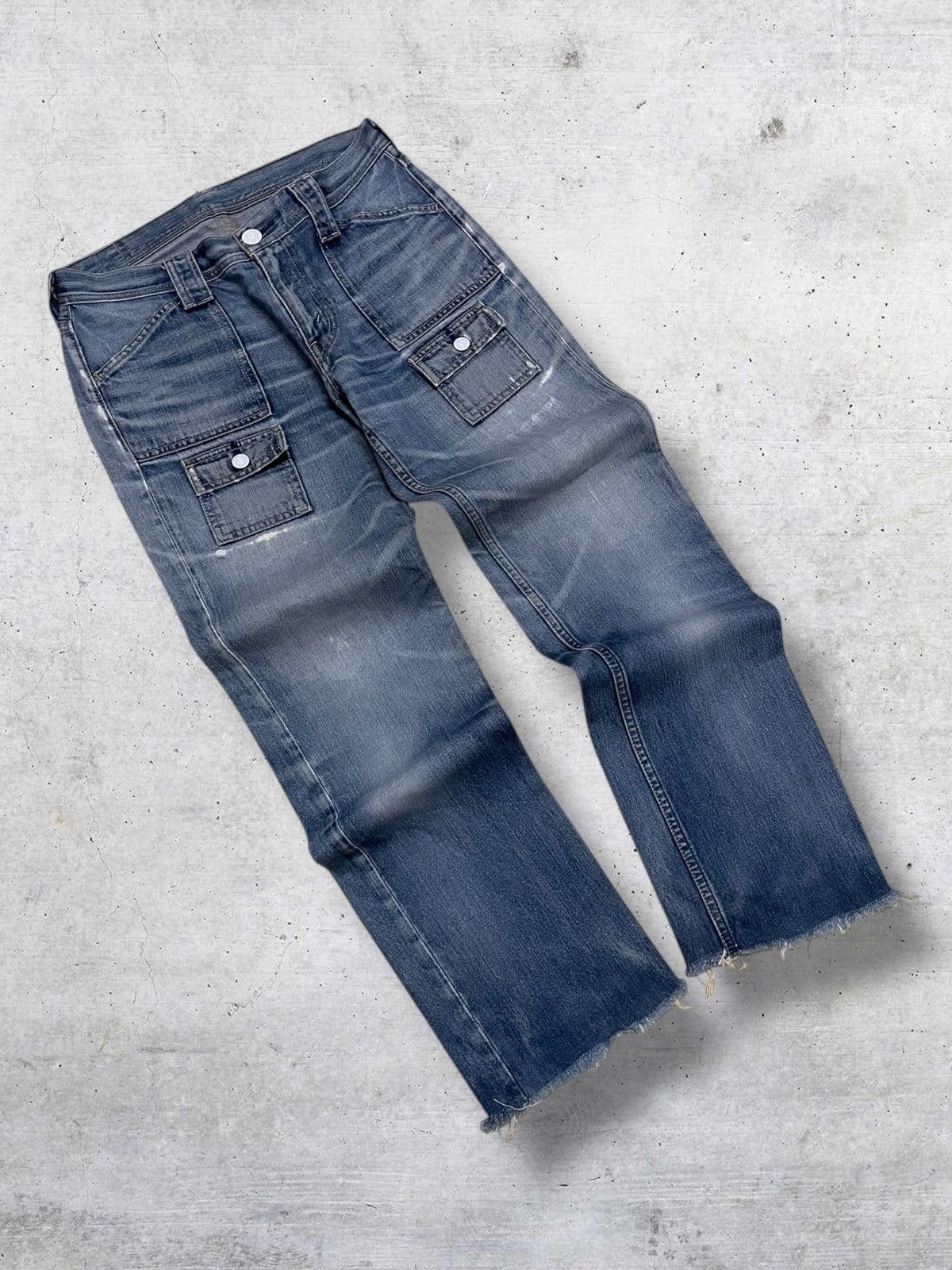 Levi's Vintage Clothing VINTAGE 302 LEVIS 90S DESIGNER BUSHPANT BLUEWASHED DENIM OG Size US 30 / EU 46 - 2 Thumbnail