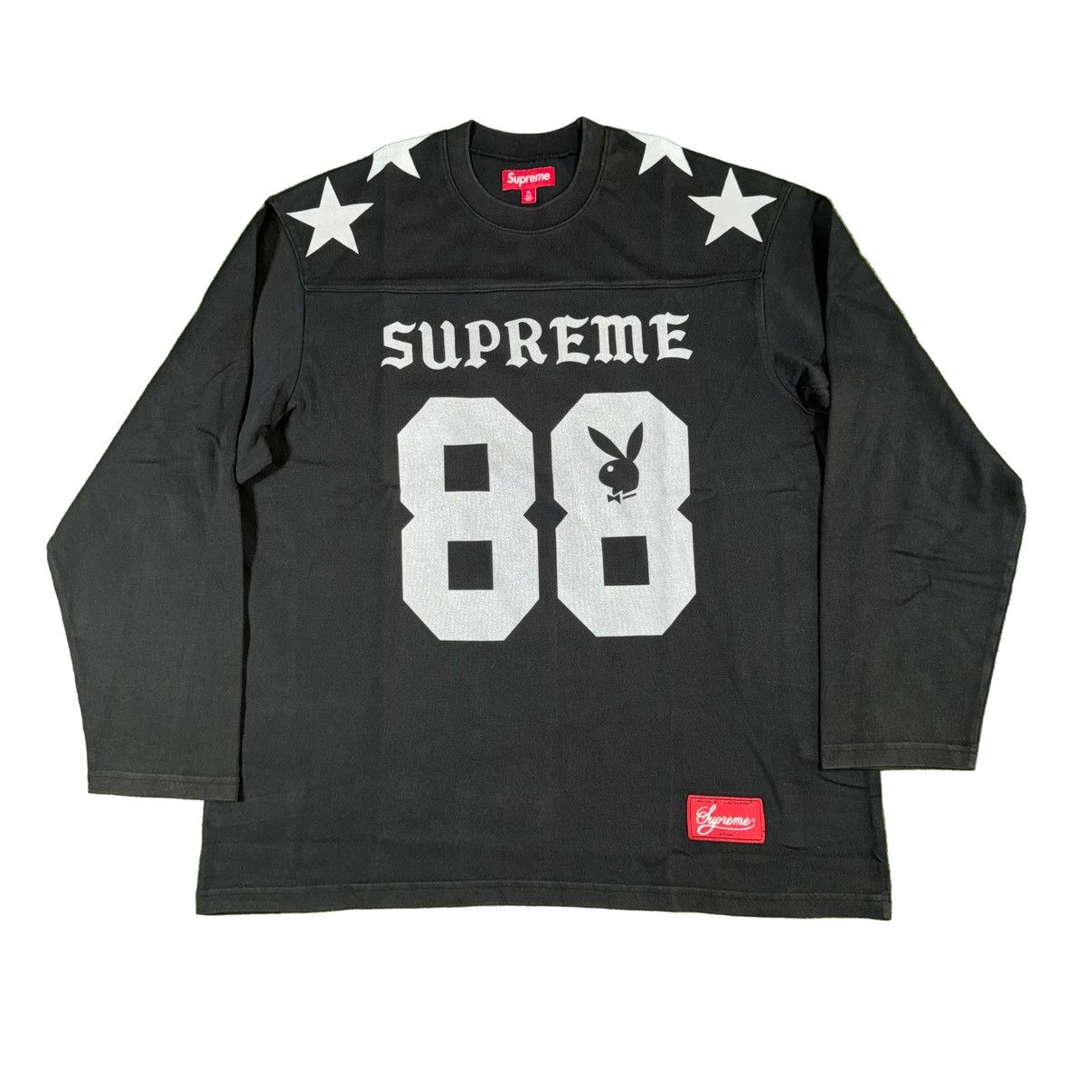 Supreme Supreme x Playboy L/S Football Top (Black) Size US XL / EU 56 / 4 - 1 Thumbnail
