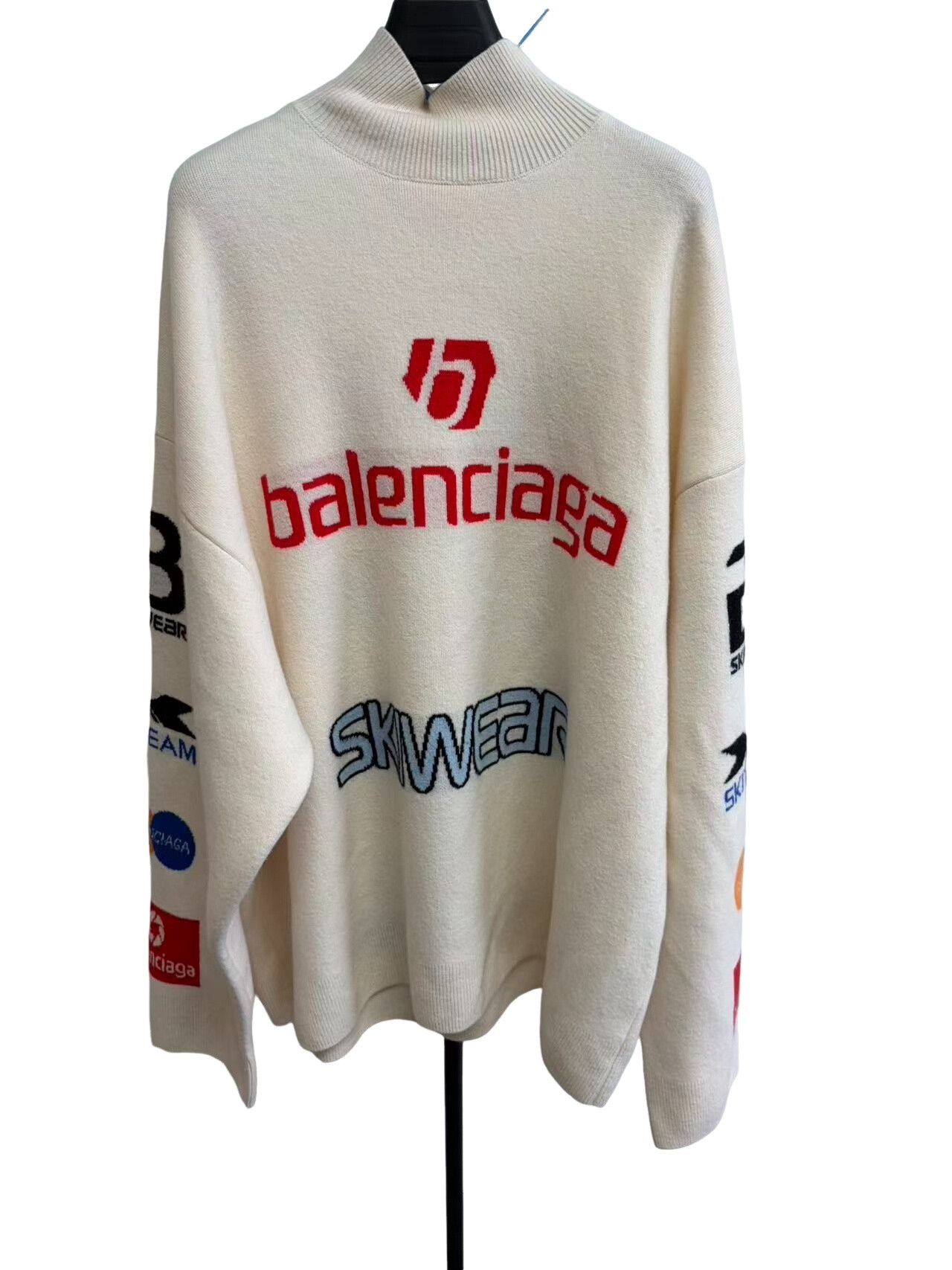 Balenciaga Balenciaga Graphic Skiwear Logo Sweater US S Size US S / EU 44-46 / 1 - 1 Thumbnail