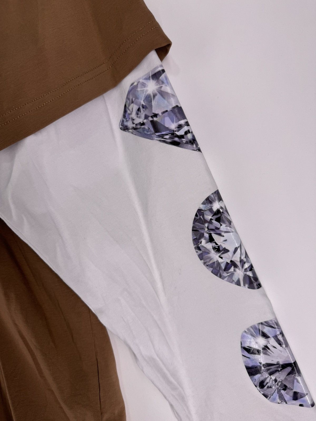 Acne Studios Acne Studios Brown Layered Diamonds Long-sleeve Tee Size US S / EU 44-46 / 1 - 5 Thumbnail