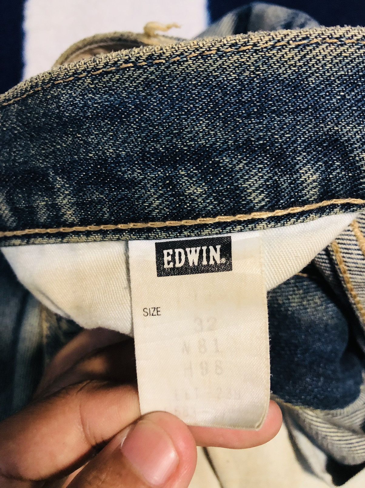 Edwin × Japanese Brand Edwin Distressed Jeans (1) Size US 31 - 8 Thumbnail