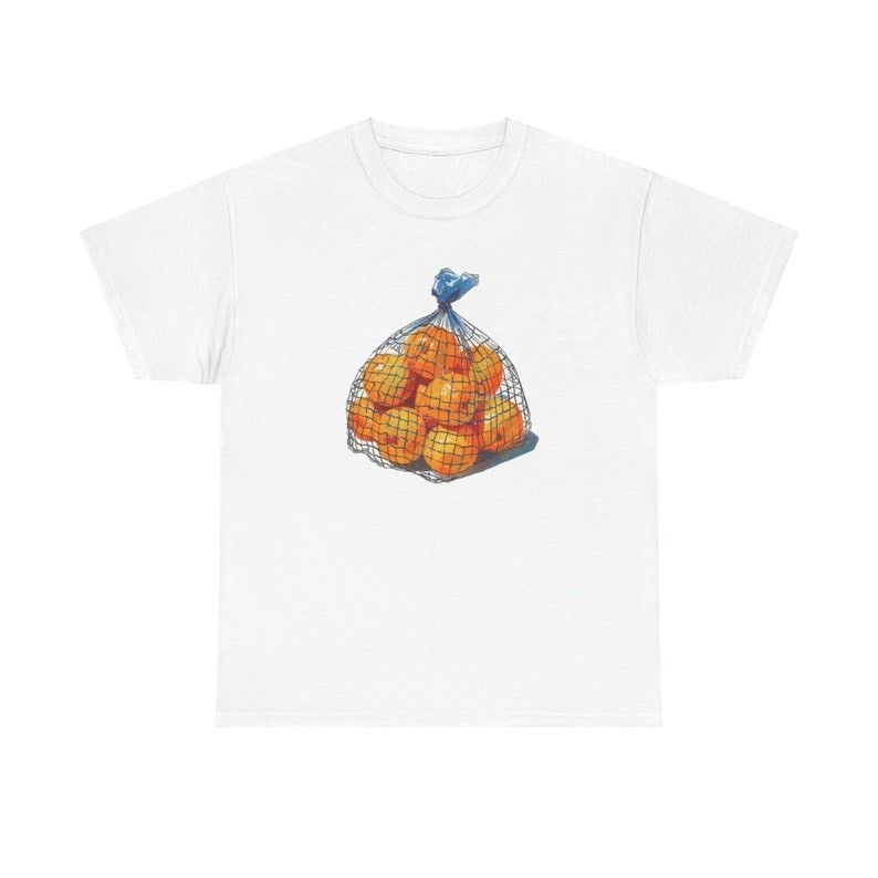 Designer Orange T-shirt, Vintage Y2k 2000's T-shirt Size M / US 6-8 / IT 42-44 - 2 Thumbnail