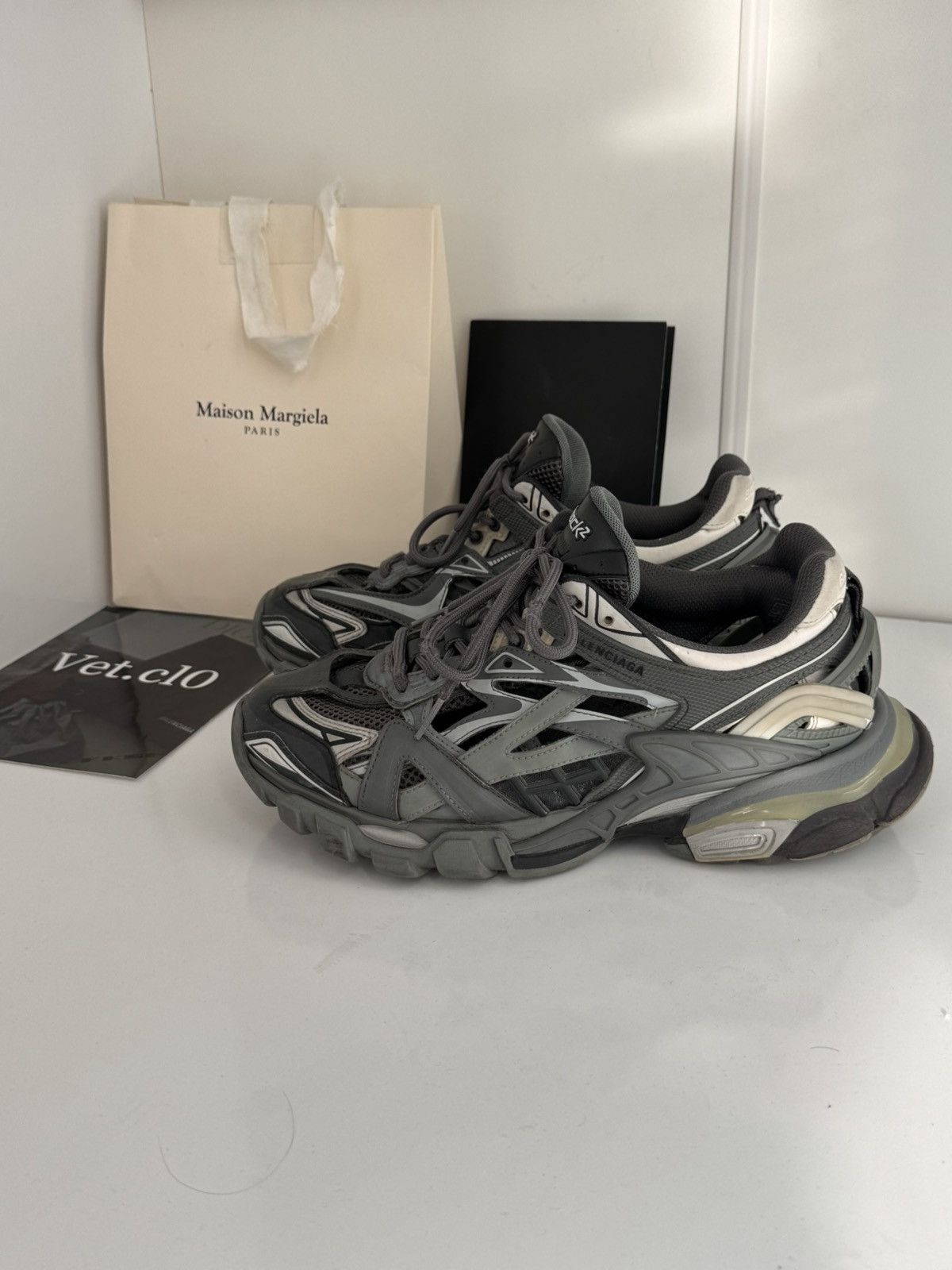 Balenciaga ⛔️Balenciaga track 2 grey white Size US 7 / EU 40 - 1 Thumbnail