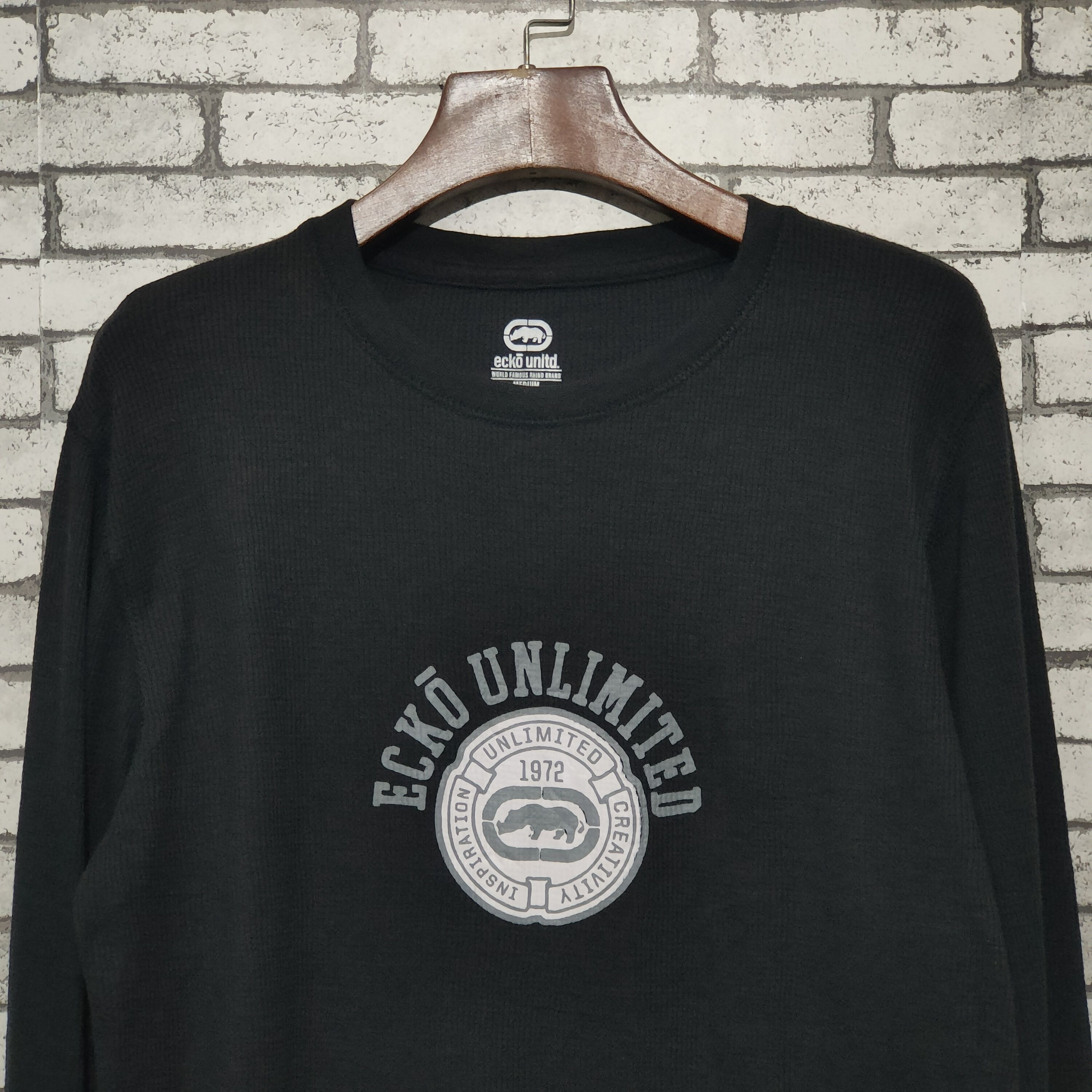 Ecko Unltd. 🔥Ecko Untld Waffle Long Sleeve T-Shirts Size US M / EU 48-50 / 2 - 2 Thumbnail