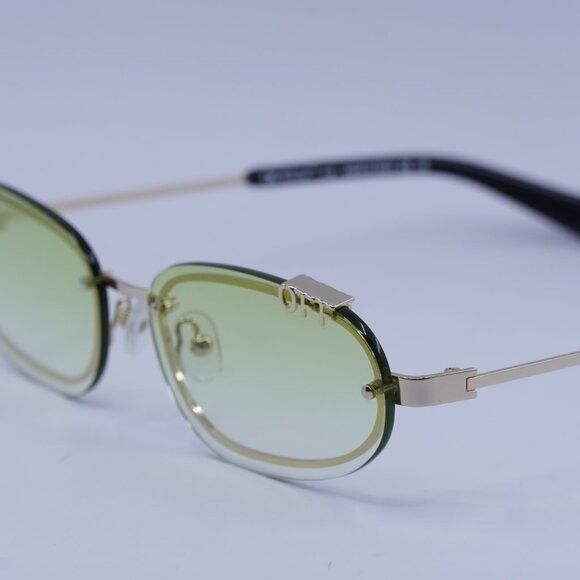 Off-White Off-White OERI13M MIAMI 7652 Sunglasses Gold Oval Frame Size ONE SIZE - 5 Thumbnail