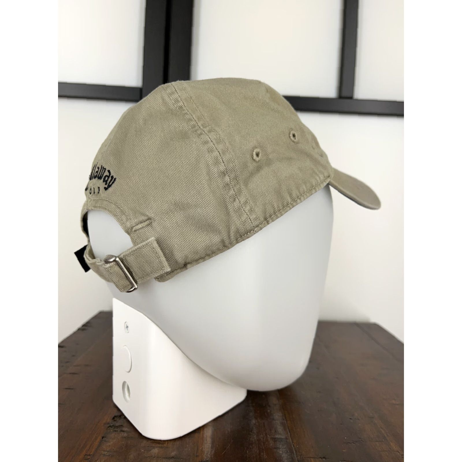 Callaway Callaway Golf Hat Cap Strap Back Mens Green Embroidered 100% Cotton Adjustable Lightweight Logo Hat/Cap Size ONE SIZE - 7 Thumbnail