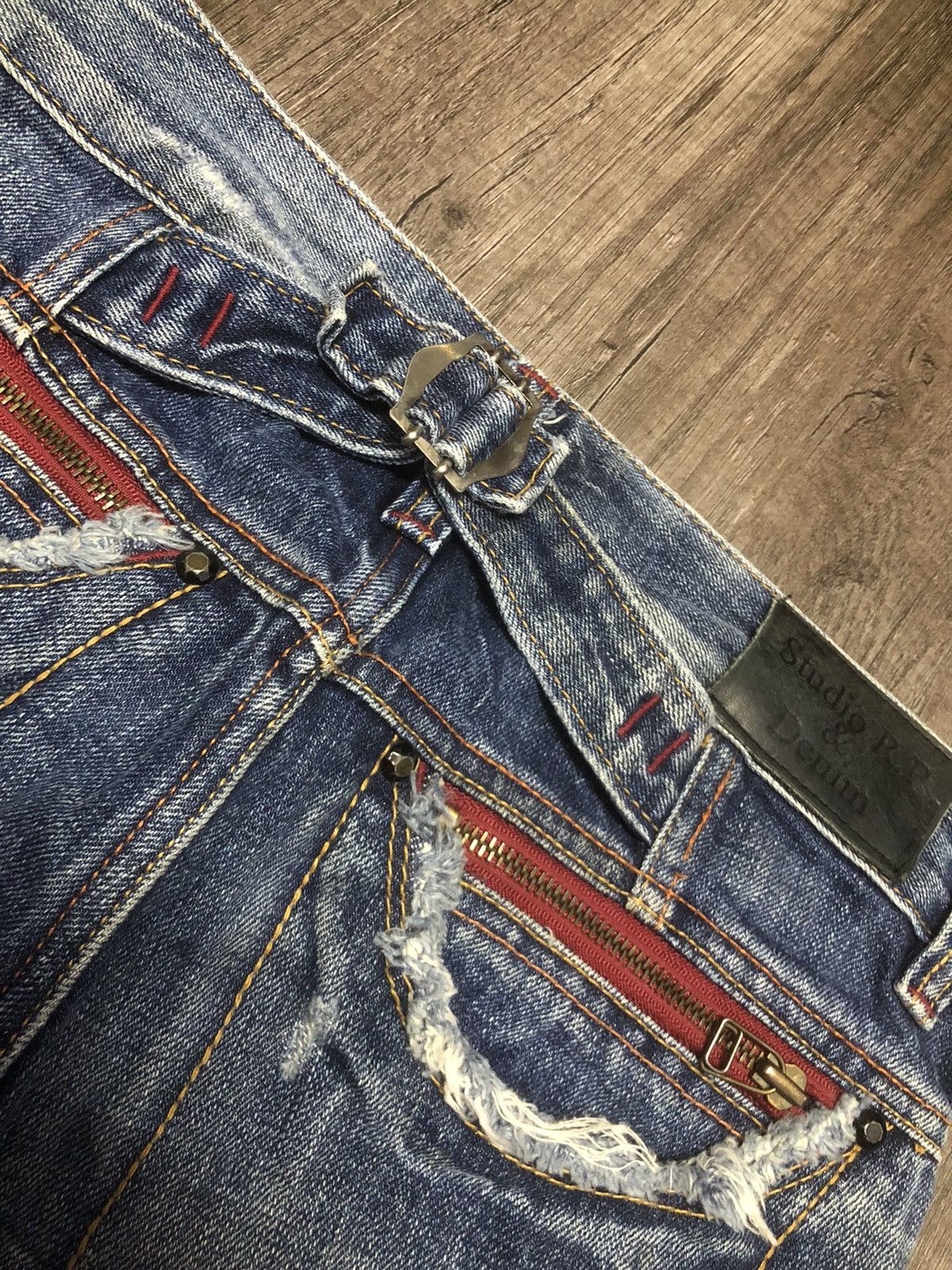 Japanese Brand VINTAGE STUDIO R.P DENIM & CO x RED PEPPER ( UNISEX) Size US 29 - 19 Thumbnail