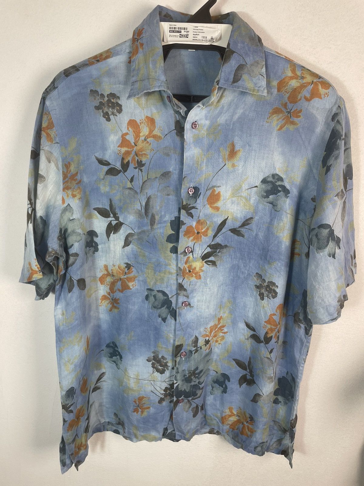 Aquascutum × Vintage Vintage Aquascutum Floral Motifs Shirt Size US L / EU 52-54 / 3 - 2 Thumbnail
