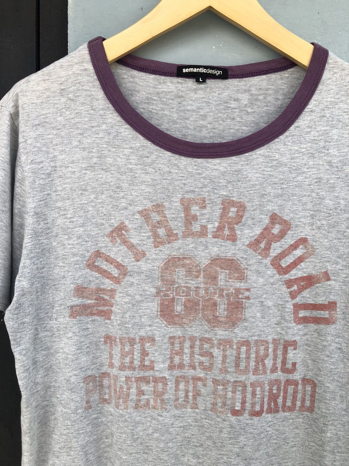 Hysteric Glamour × Japanese Brand × PPFM Smanticdesign Mother Road 66 Route Tees Size US L / EU 52-54 / 3 - 3 Thumbnail