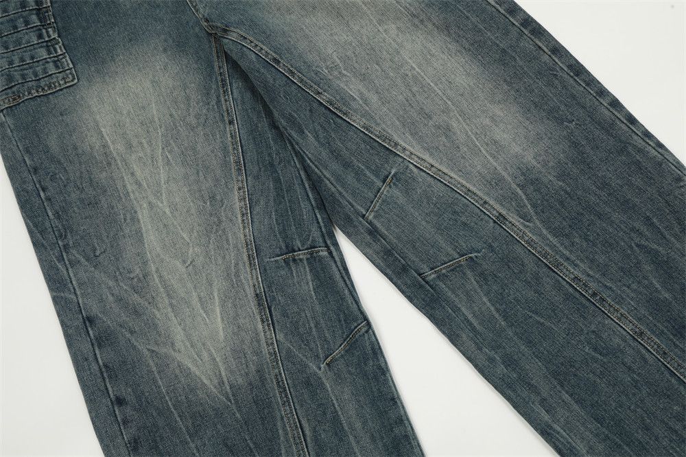 Japanese Brand × Jean Punk gradient washed distressed cargo jeans straight leg Size US 32 / EU 48 - 6 Thumbnail