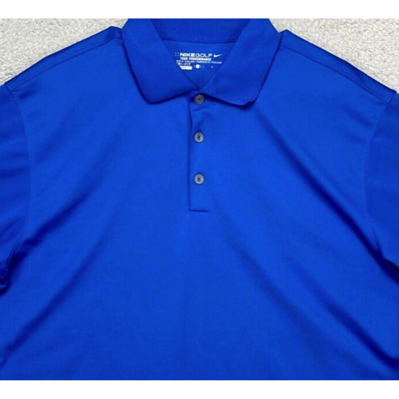 Nike Nike Golf Polo Adult L Dri-Fit Blue Tour Performance Swoosh Mens Size US L / EU 52-54 / 3 - 2 Thumbnail