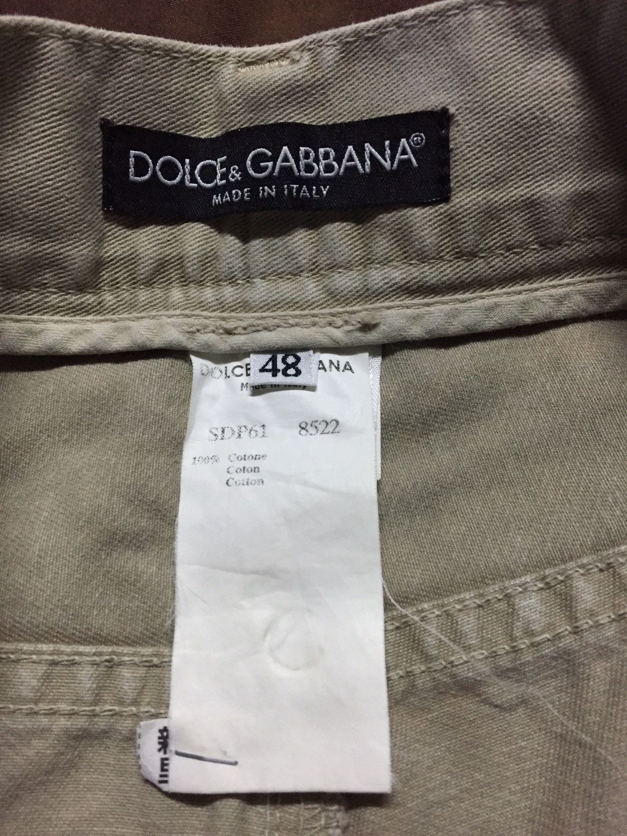 Dolce & Gabbana D&G Distressed Pocket Beige Casual Pants Size US 32 / EU 48 - 8 Thumbnail