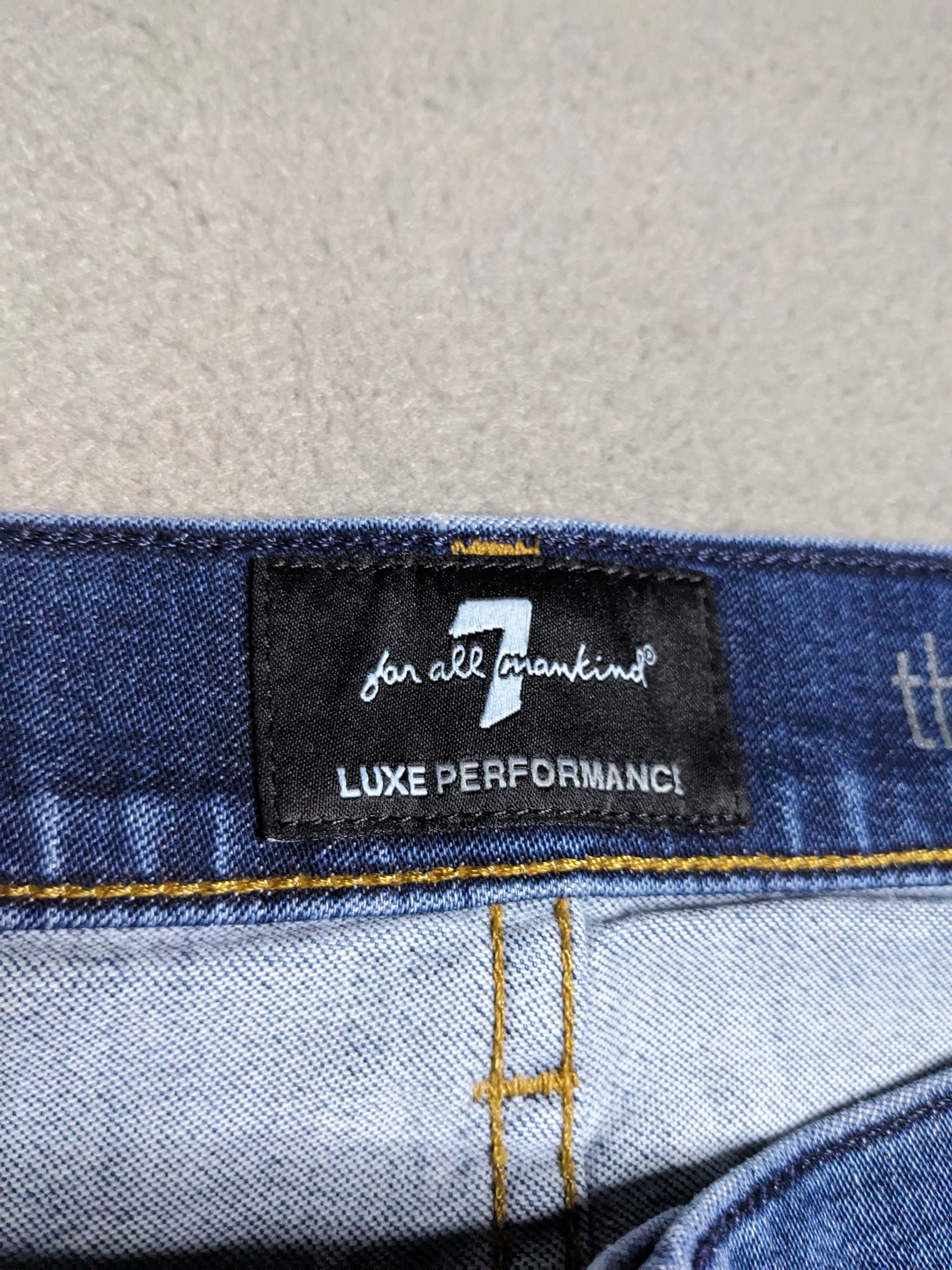 7 For All Mankind 7 For All Mankind Straight Luxe Performance Jeans 35x33 Size US 35 - 13 Thumbnail