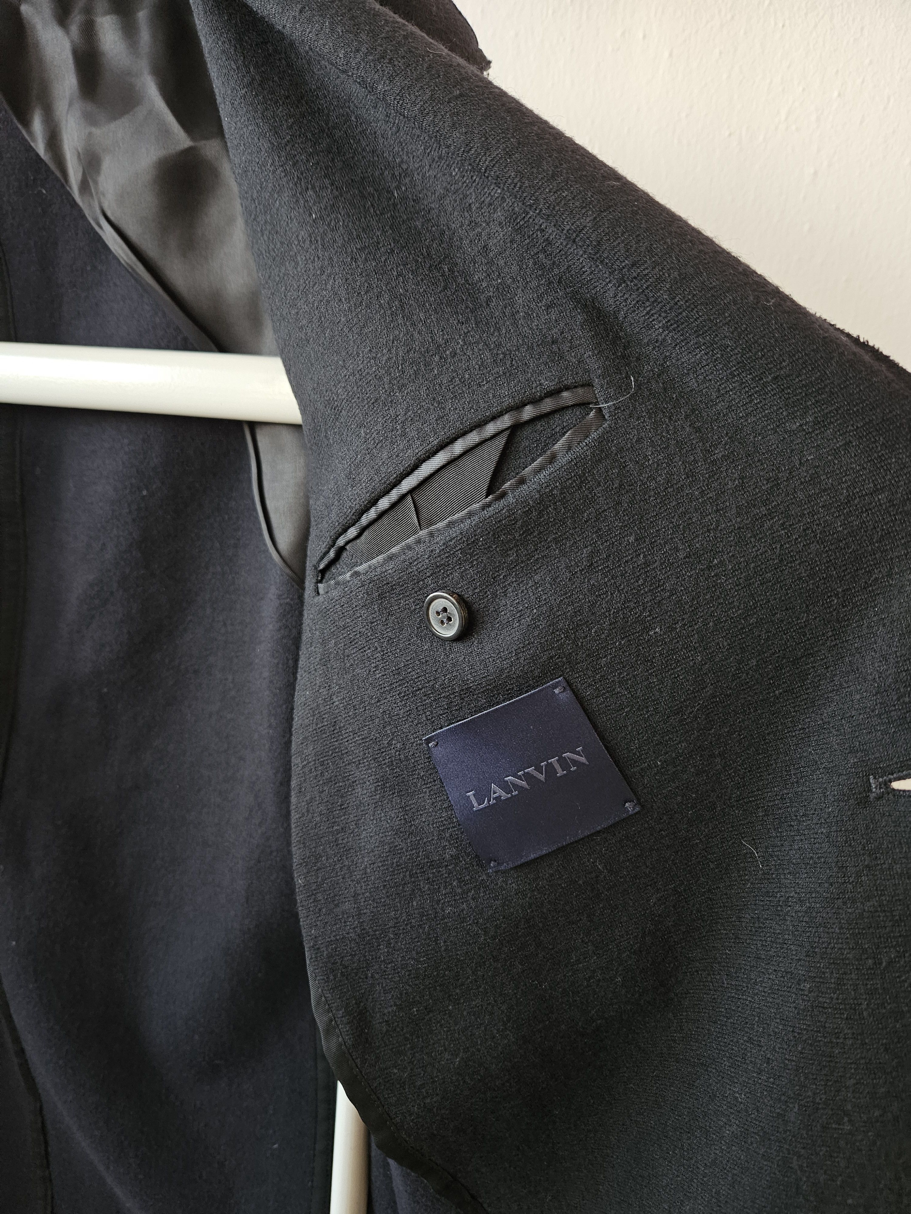 Lanvin Lanvin quarter-lined wool raw edge blazer Size 48R - 8 Thumbnail