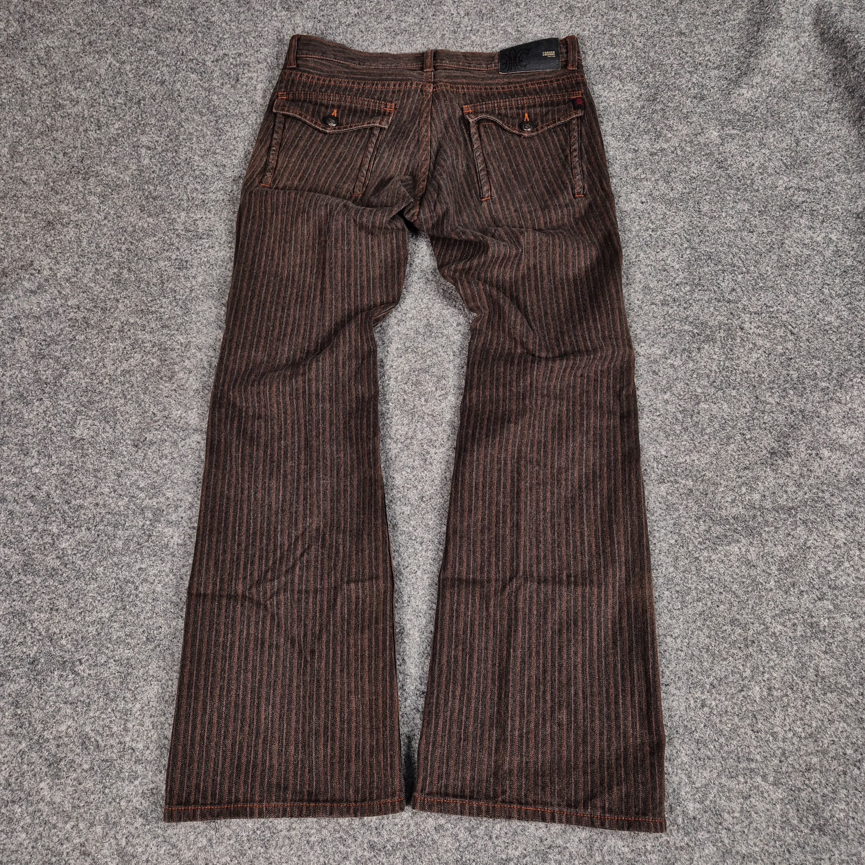 Japanese Brand Custom Culture spiral cut flared pants Size US 33 - 2 Thumbnail