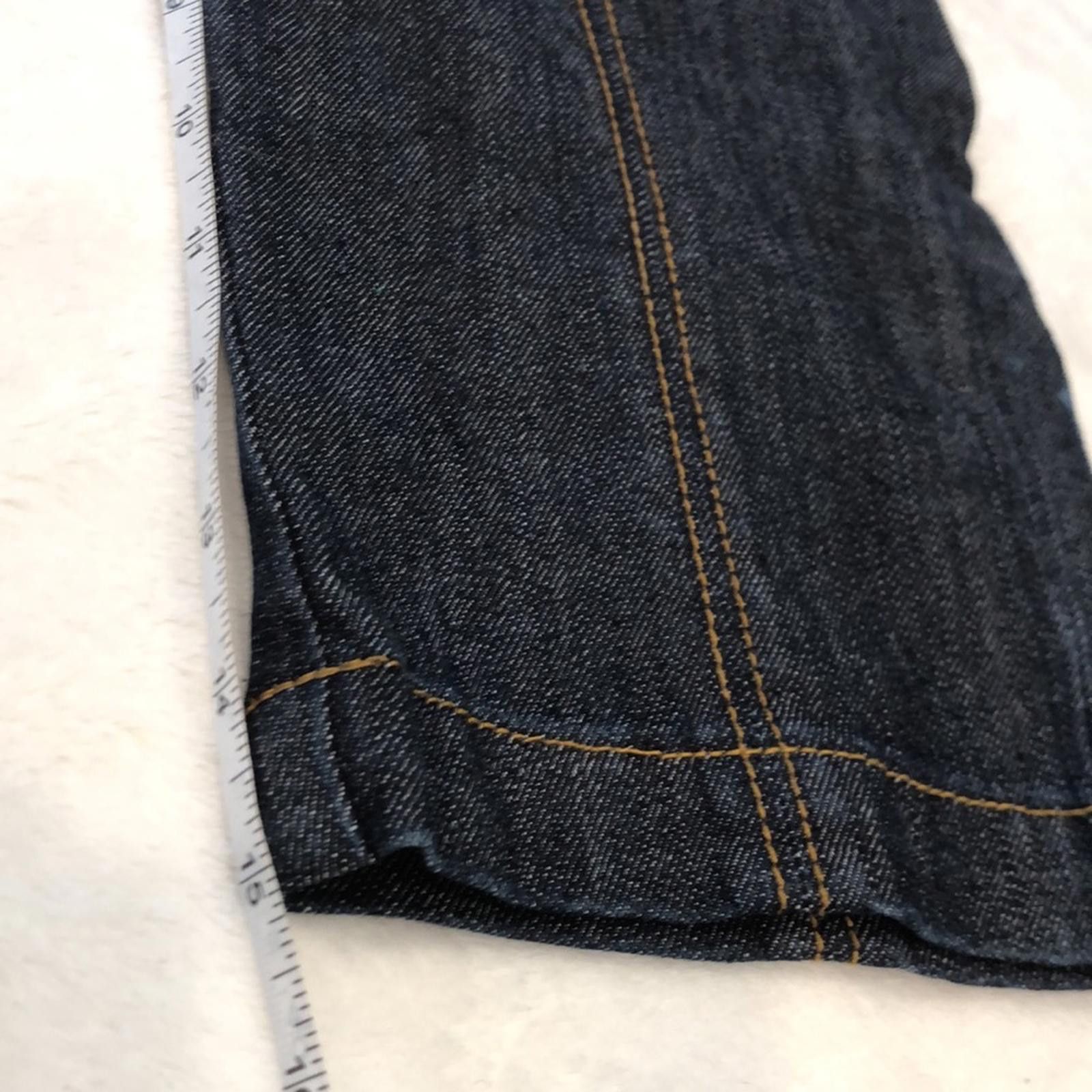 Other Zco. Dark crop jeans high gold buttoned waist front SZ 3 Size 30" / US 8 / IT 44 - 12 Thumbnail