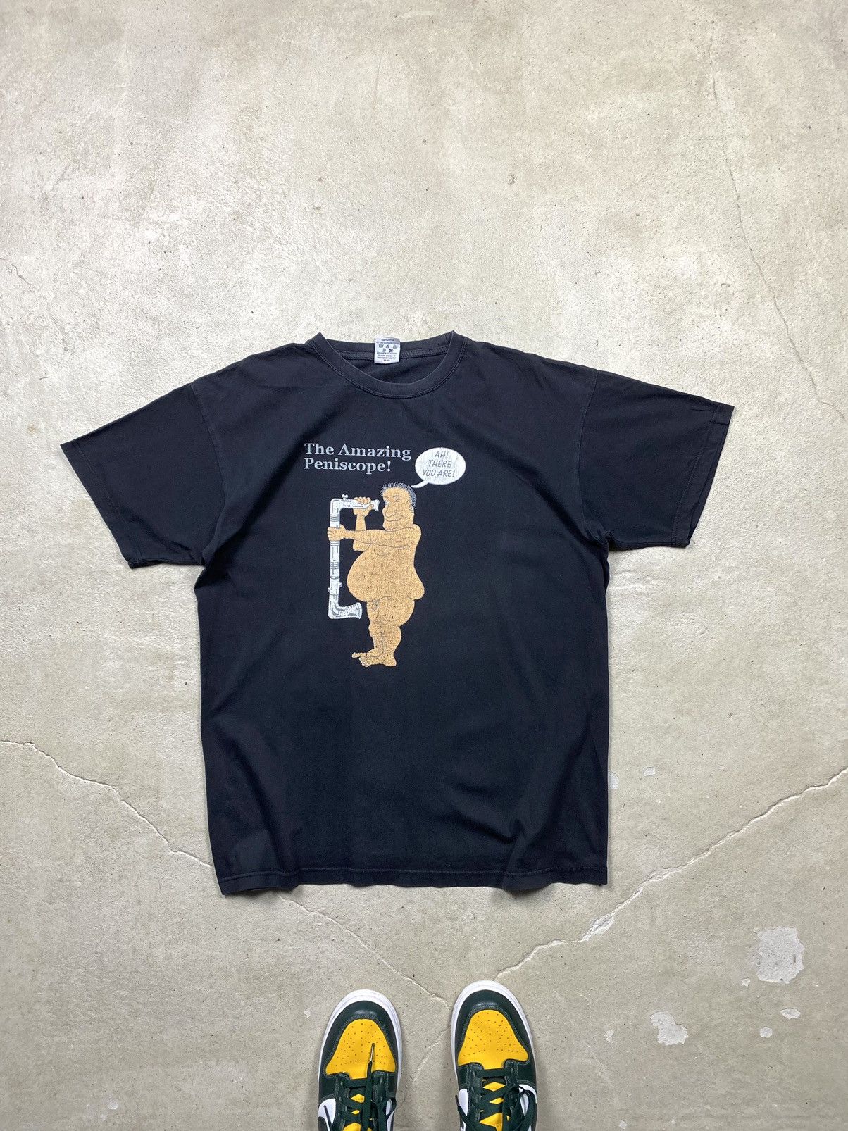 Band Tees Vintage 1990s Peniscope Humor Art T Shirt Naked Size US L / EU 52-54 / 3 - 1 Thumbnail