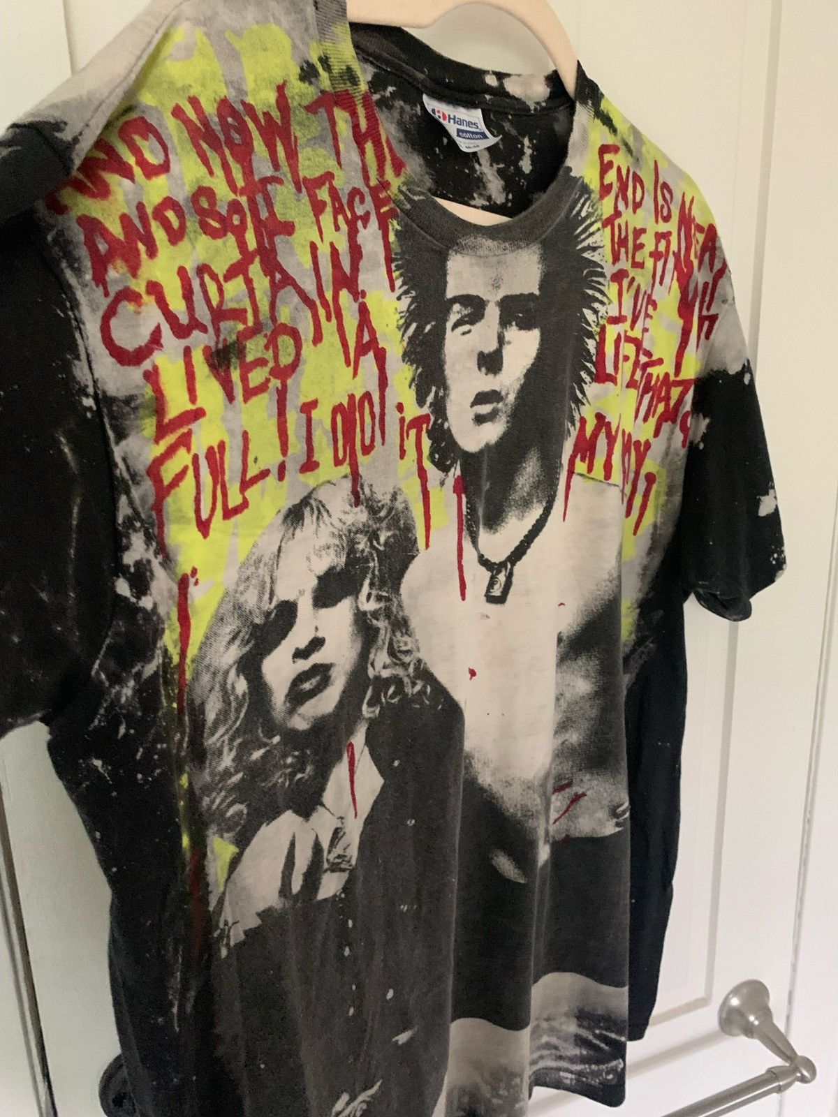 Band Tees × Vintage RARE 80s Mosquitohead Sid & Nancy Tee Size US XL / EU 56 / 4 - 5 Thumbnail