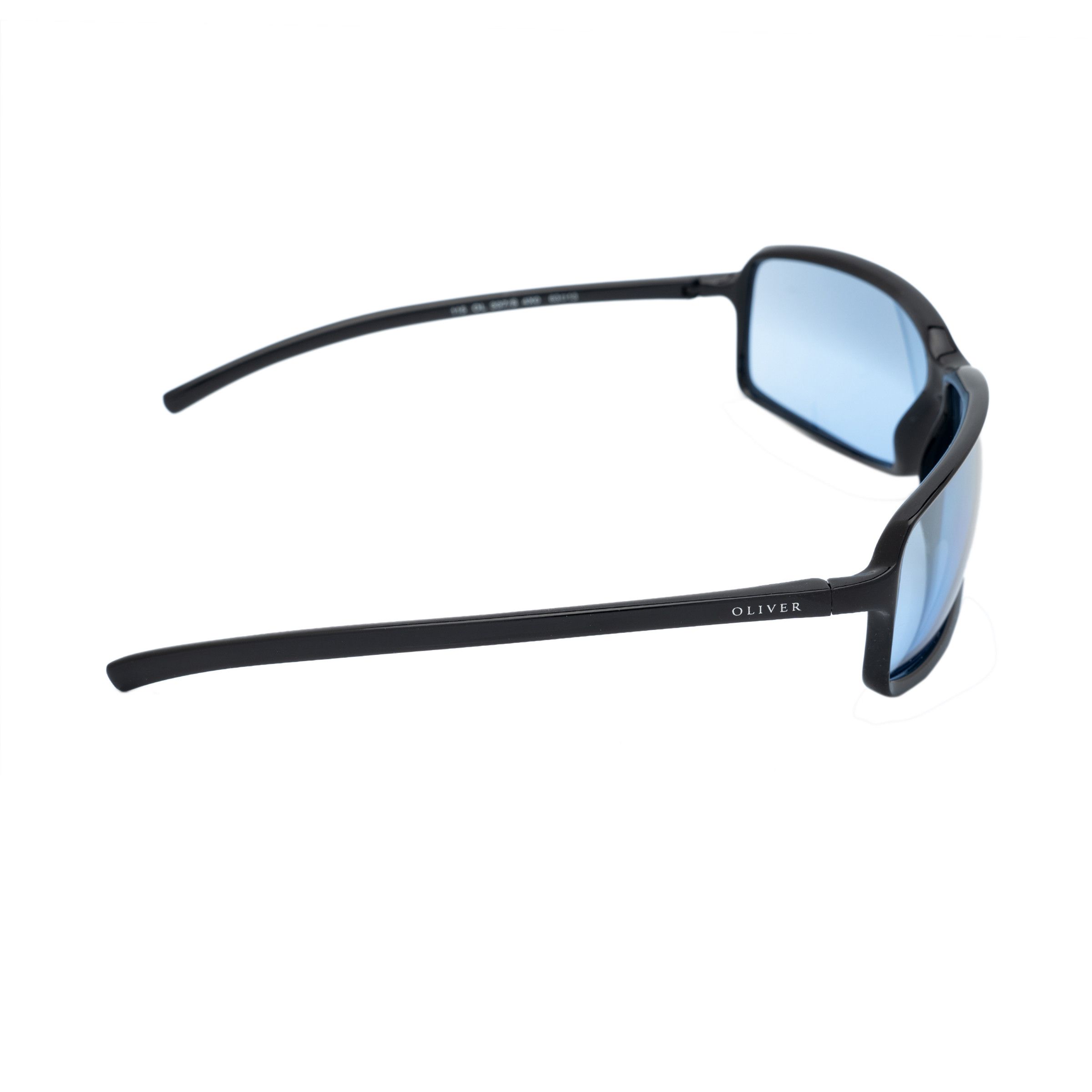 Valentino Oliver by Valentino 90's Black and Blue Square Sunglasses Size ONE SIZE - 3 Thumbnail