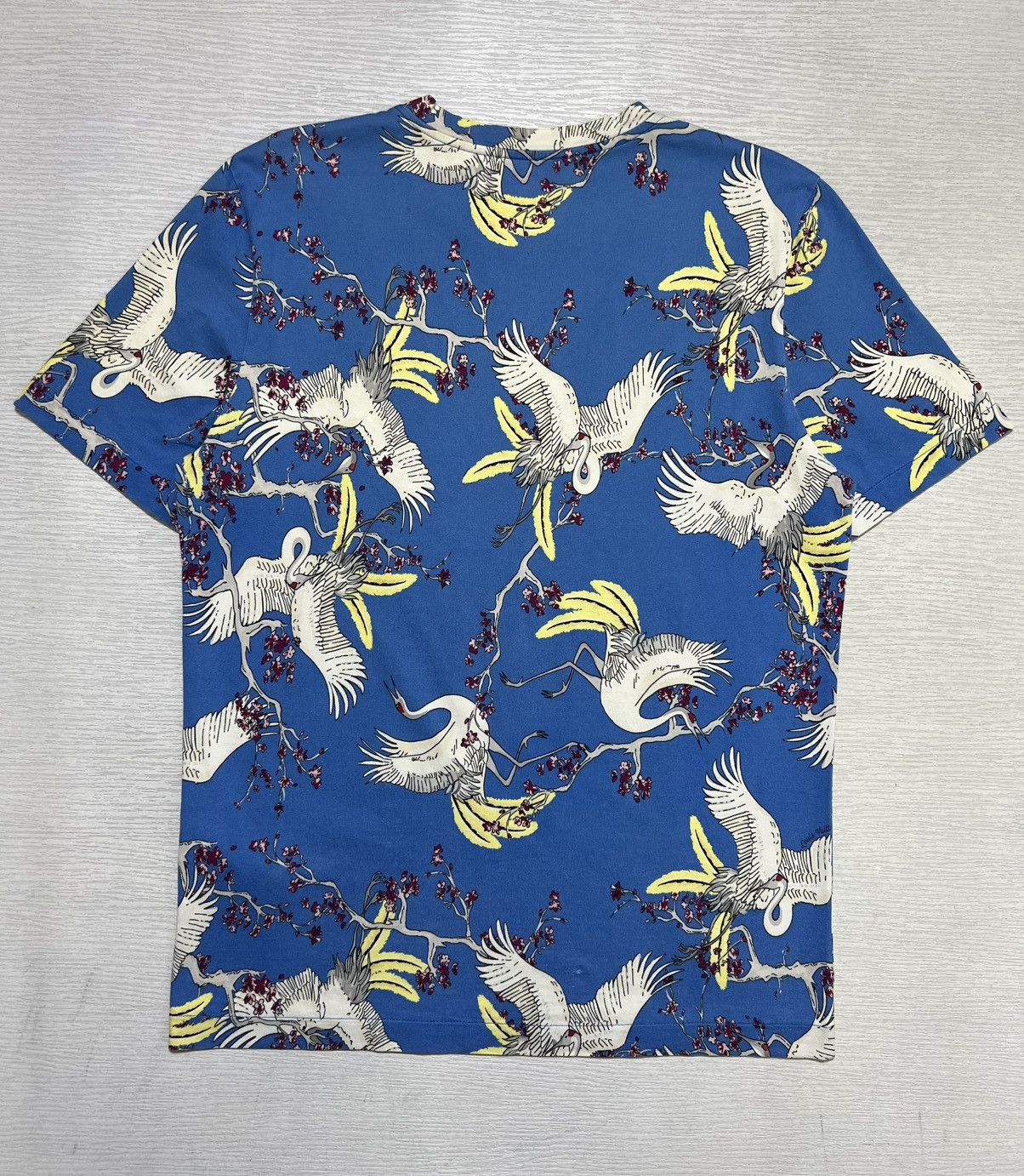 Louis Vuitton Louis Vuitton - Kim Jones - S/S 16’ Blue Crane T-Shirt Size US M / EU 48-50 / 2 - 4 Thumbnail