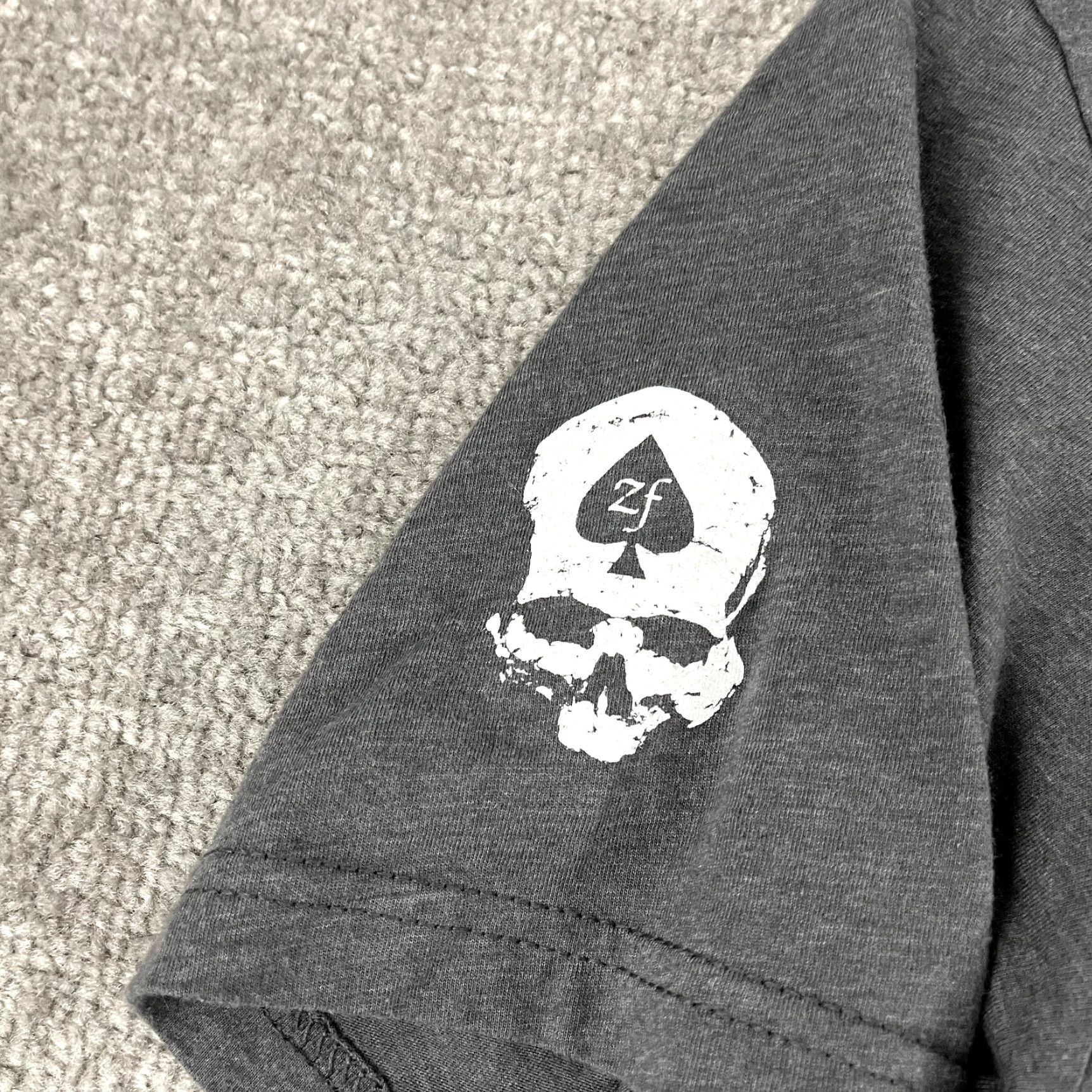 Vintage ZERO FOXTROT Shirt Mens XL Gray Skull Breach Devil Within Graphic Skate Tee S/S Size US XL / EU 56 / 4 - 3 Thumbnail