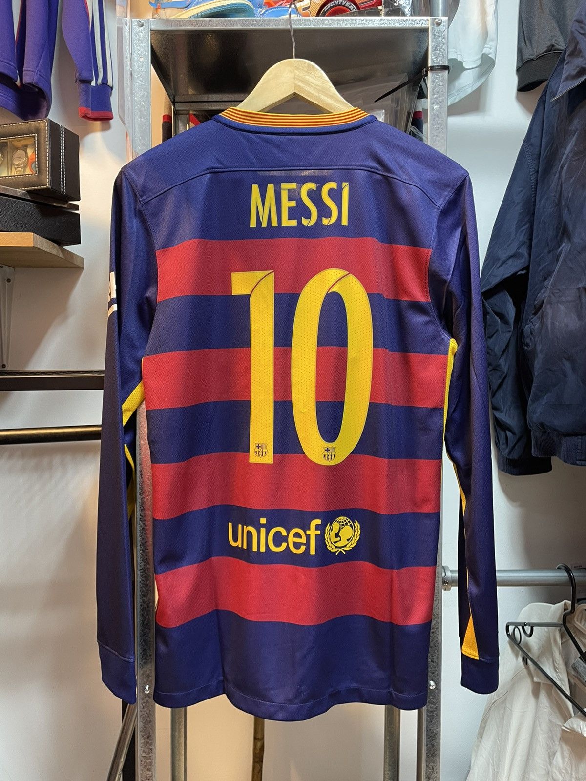 2015-2016 FC Barcelona MESSI 10 Long Sleeves Jersey