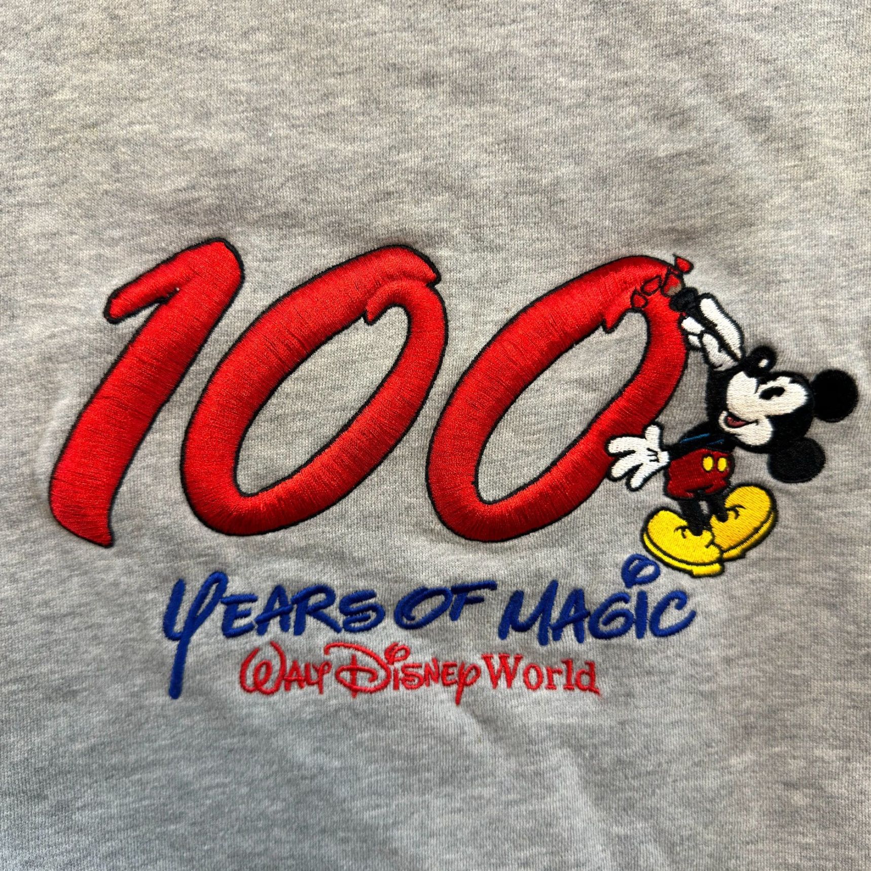 Disney VINTAGE Disney Sweatshirt Sweater S Mickey Mouse 100 Years of Magic Anniversary Gray S Mens Womens Girls Boys Size US S / EU 44-46 / 1 - 3 Thumbnail